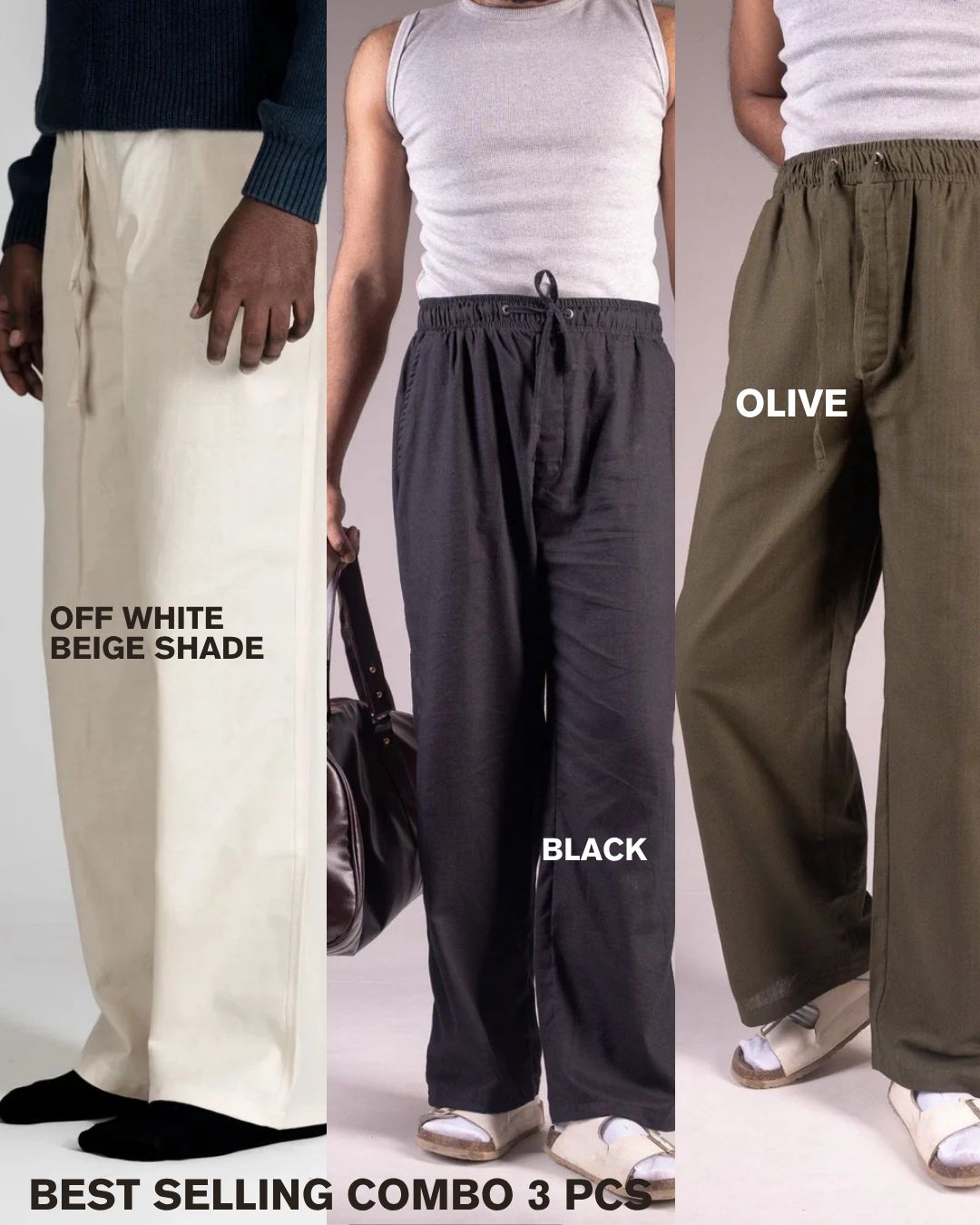 Best Selling 3pcs Baggy Trousers - DEER & DOE