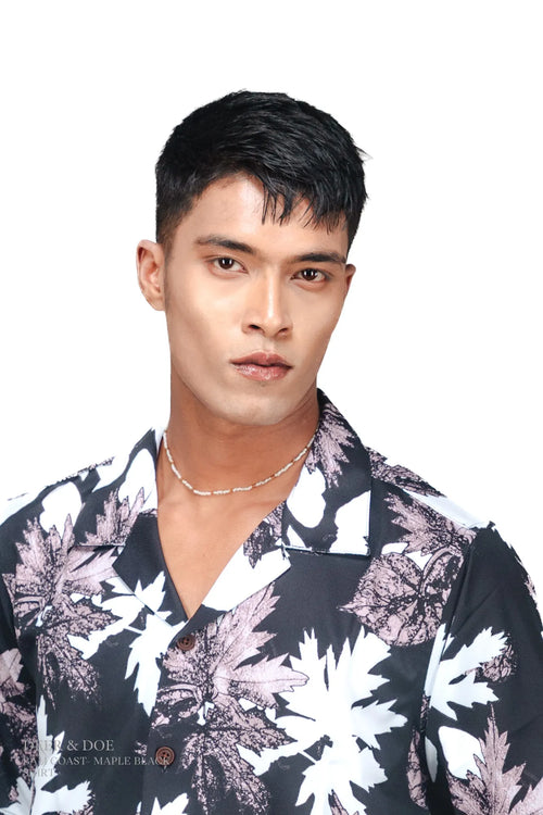 BALI COAST– MAPLE BLACK SHIRT - DEER & DOE