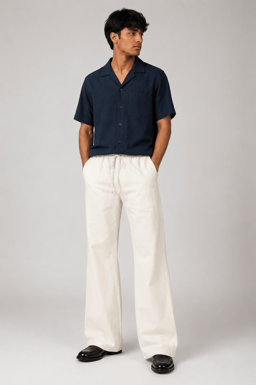 PREMIUM REMI COTTON FLARED TROUSERS- UNISEX - DEER & DOE