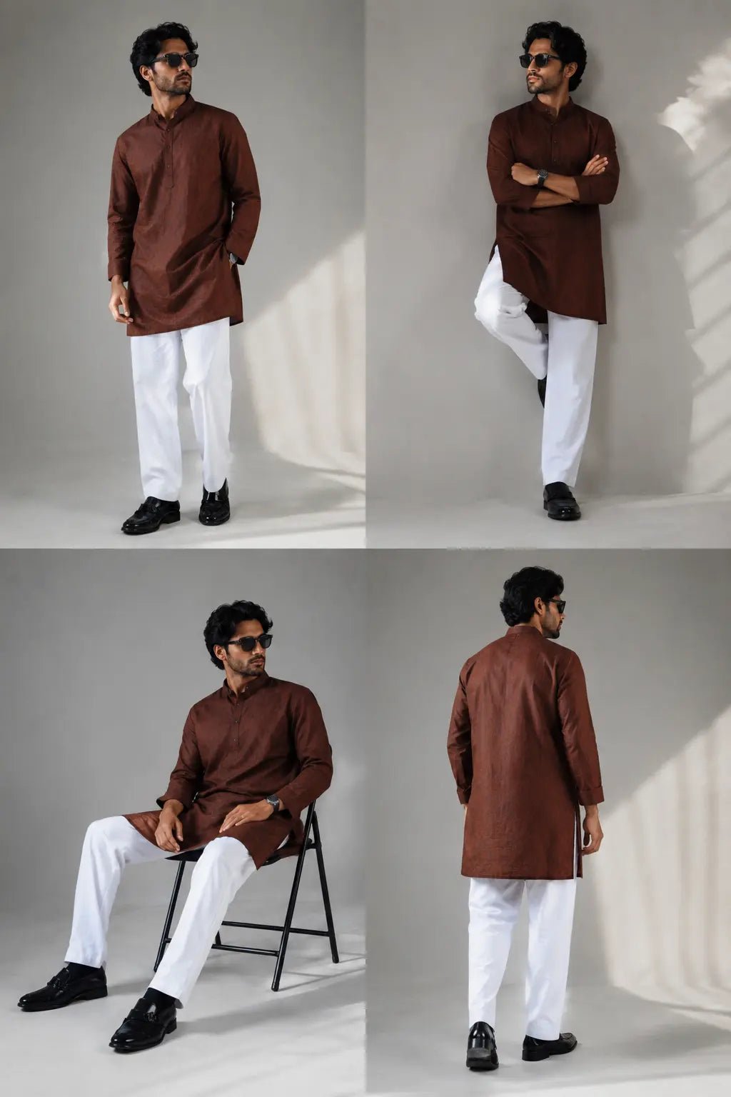 PREMIUM REMI COTTON PYJAMAS-STRAIGHT CUT-REGULAR FIT-WHITE - DEER & DOE