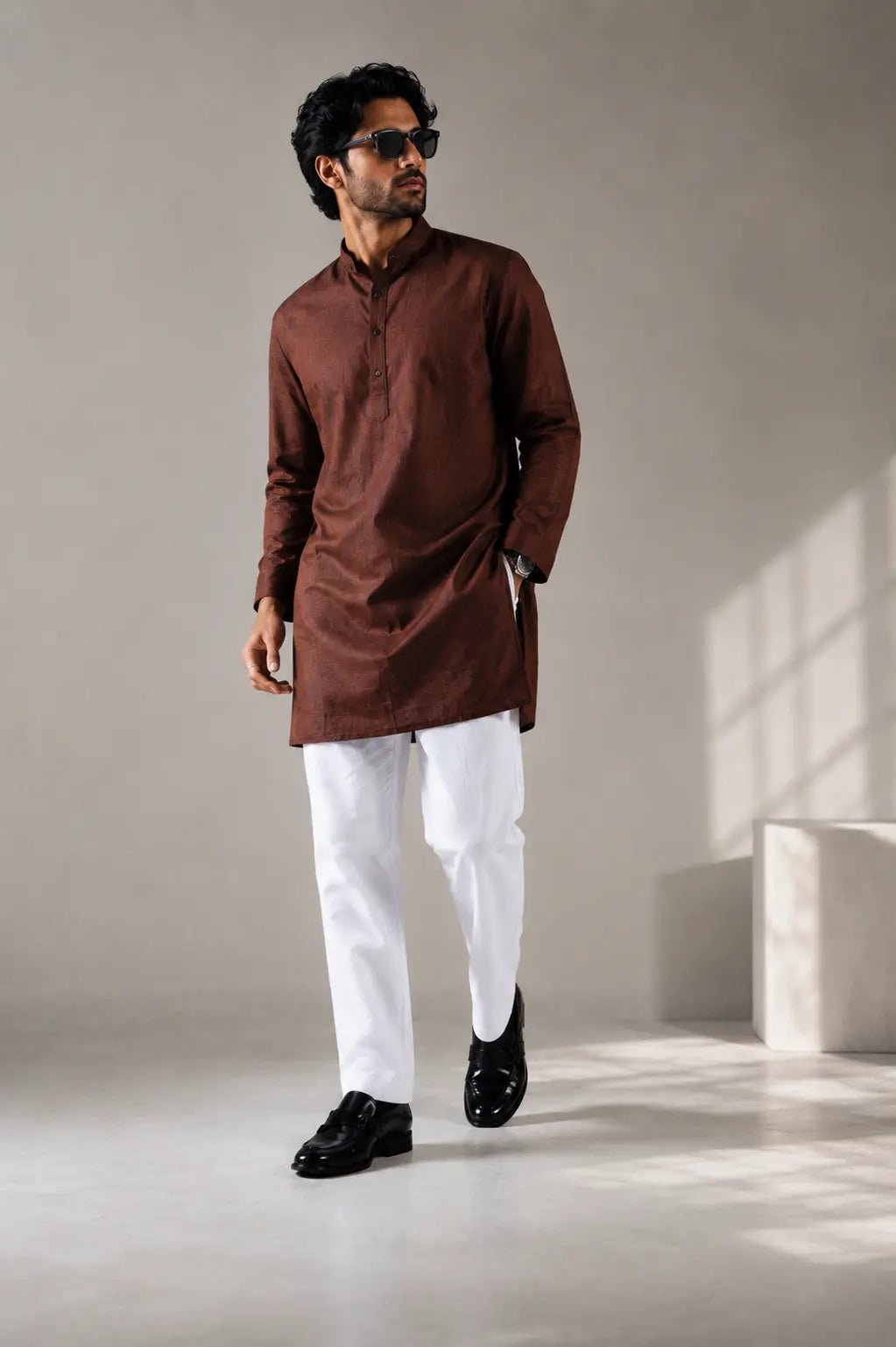 PREMIUM REMI COTTON PYJAMAS-STRAIGHT CUT-REGULAR FIT-WHITE - DEER & DOE