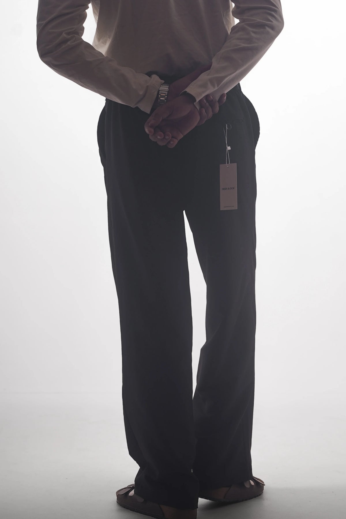 UNISEX CORTEZ TAILORED BAGGY PANTS- BLACK (WINTER EDITION)