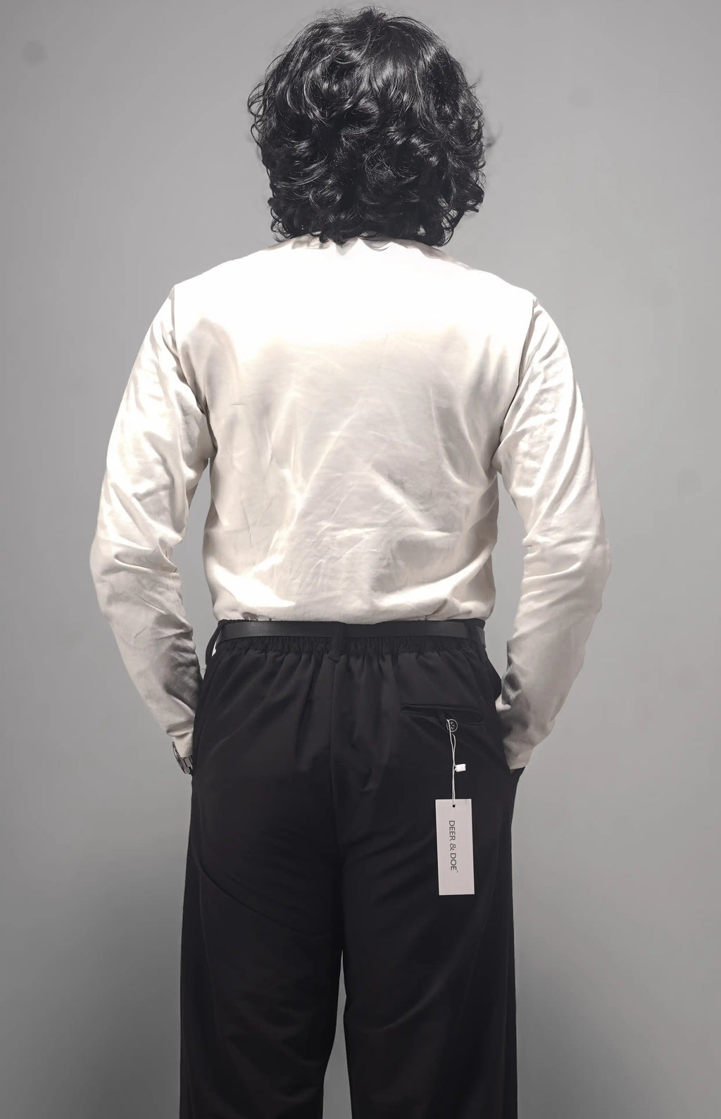 UNISEX CORTEZ TAILORED BAGGY PANTS- BLACK (WINTER EDITION)