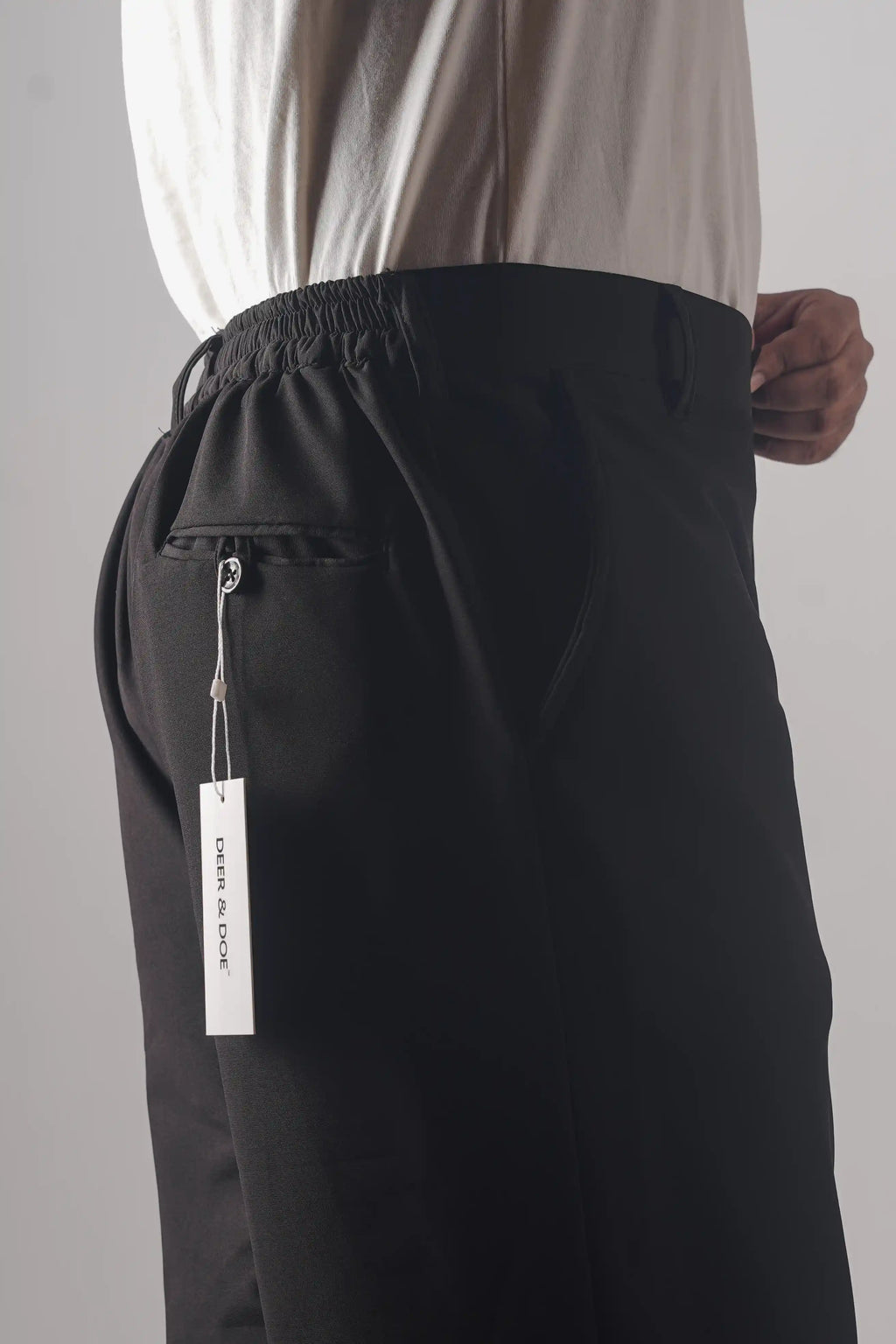 UNISEX CORTEZ TAILORED BAGGY PANTS- BLACK (WINTER EDITION)