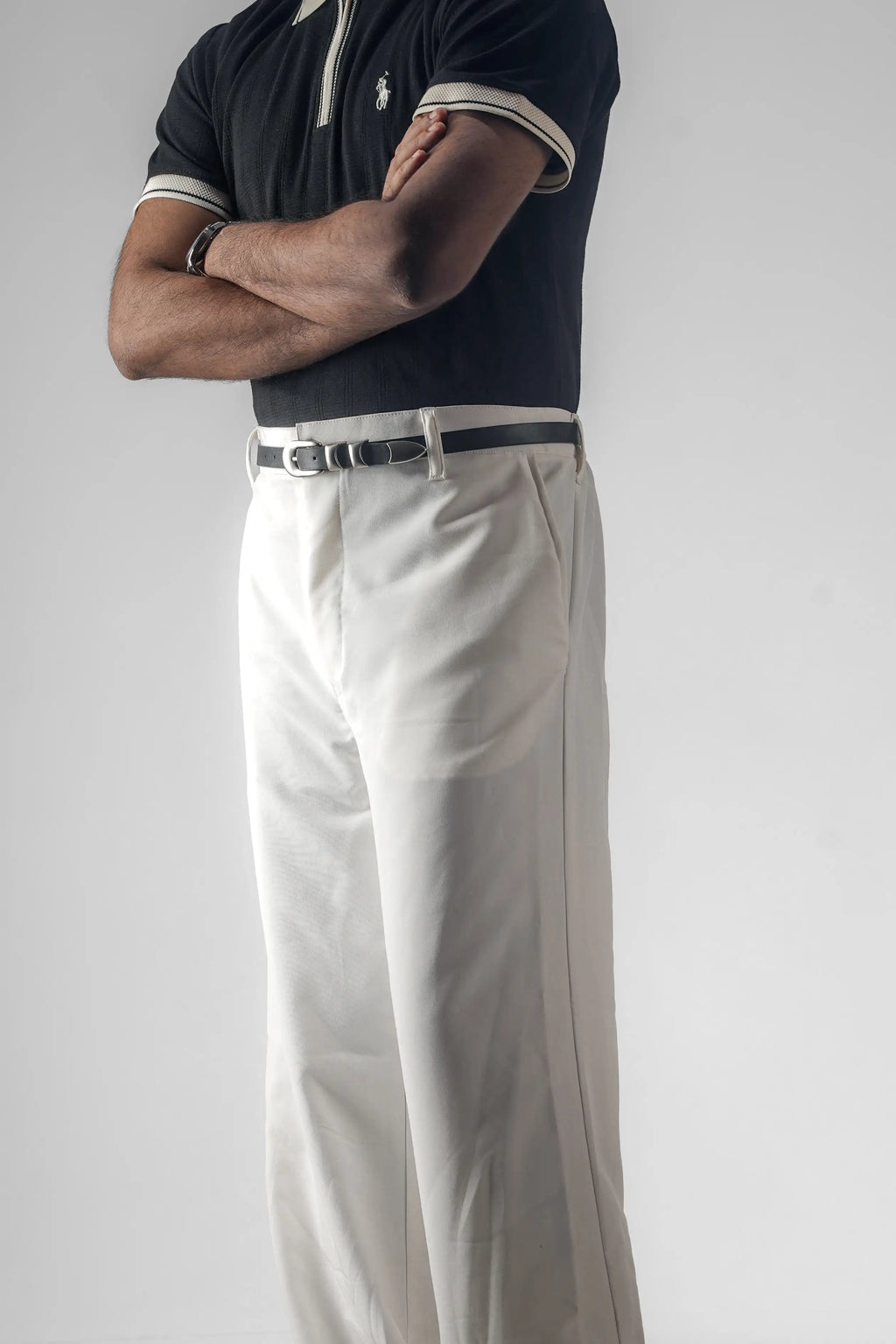 UNISEX CORTEZ TAILORED BAGGY PANTS- OFF WHITE (WINTER EDITION)