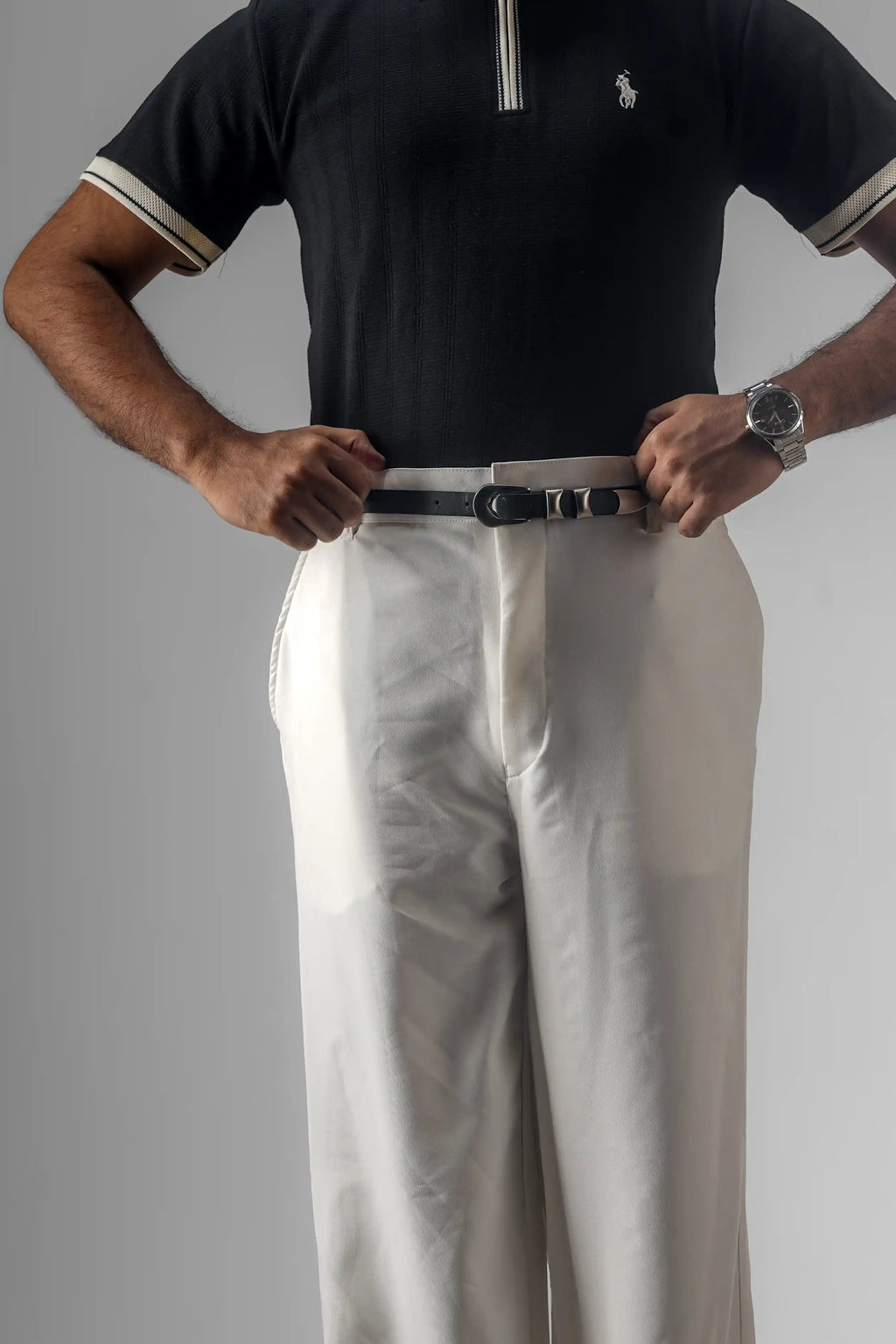 UNISEX CORTEZ TAILORED BAGGY PANTS- OFF WHITE (WINTER EDITION)