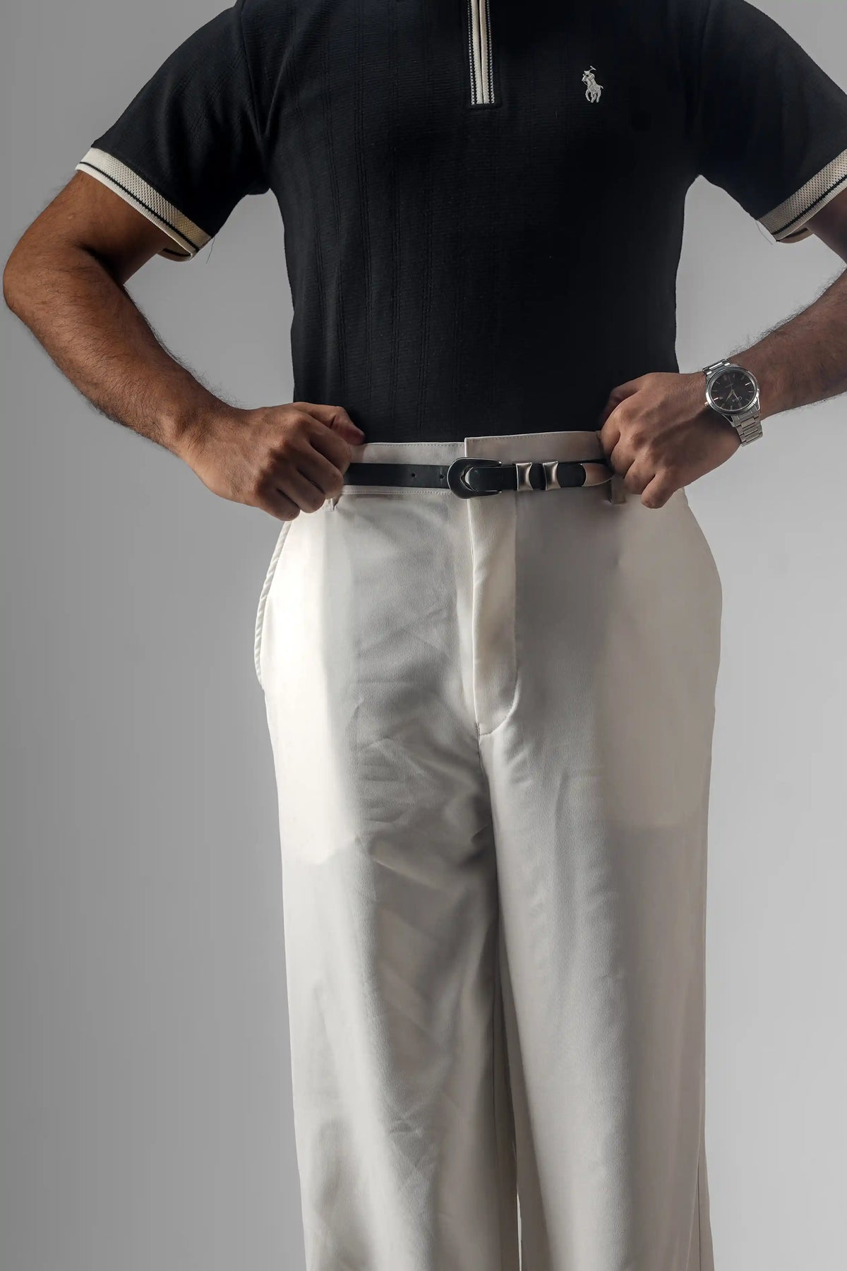 UNISEX CORTEZ TAILORED BAGGY PANTS- OFF WHITE (WINTER EDITION)