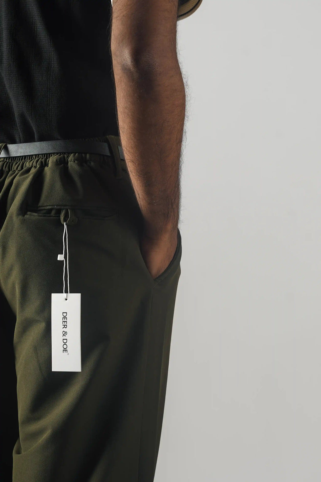 UNISEX CORTEZ TAILORED BAGGY PANTS- OLIVE (WINTER EDITION)