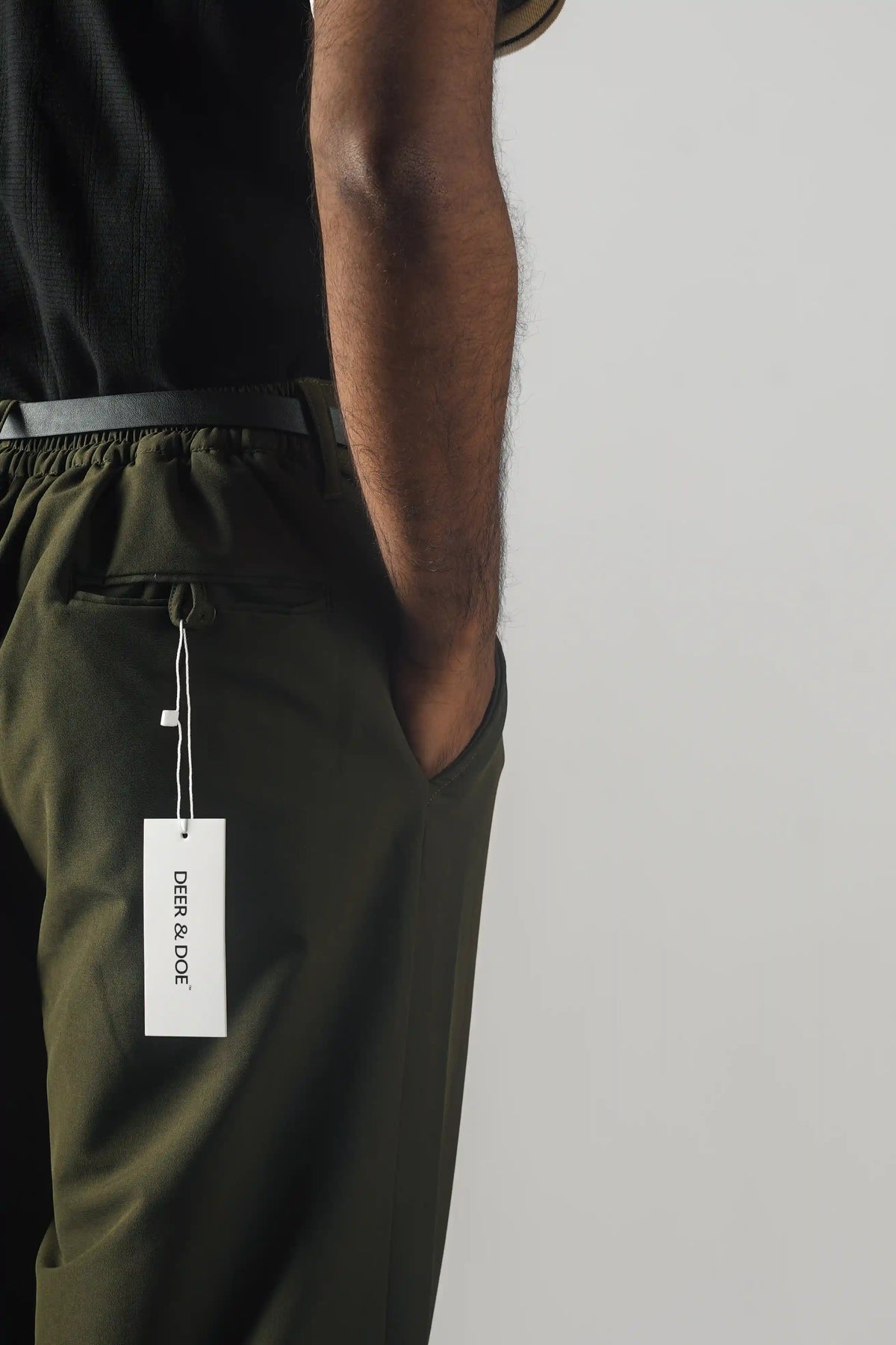 UNISEX CORTEZ TAILORED BAGGY PANTS- OLIVE (WINTER EDITION)