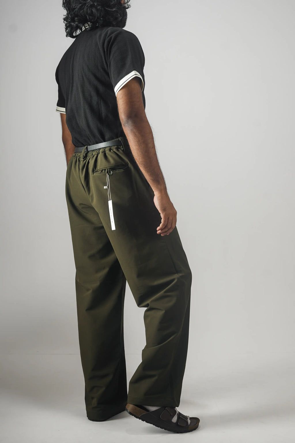 UNISEX CORTEZ TAILORED BAGGY PANTS- OLIVE (WINTER EDITION)