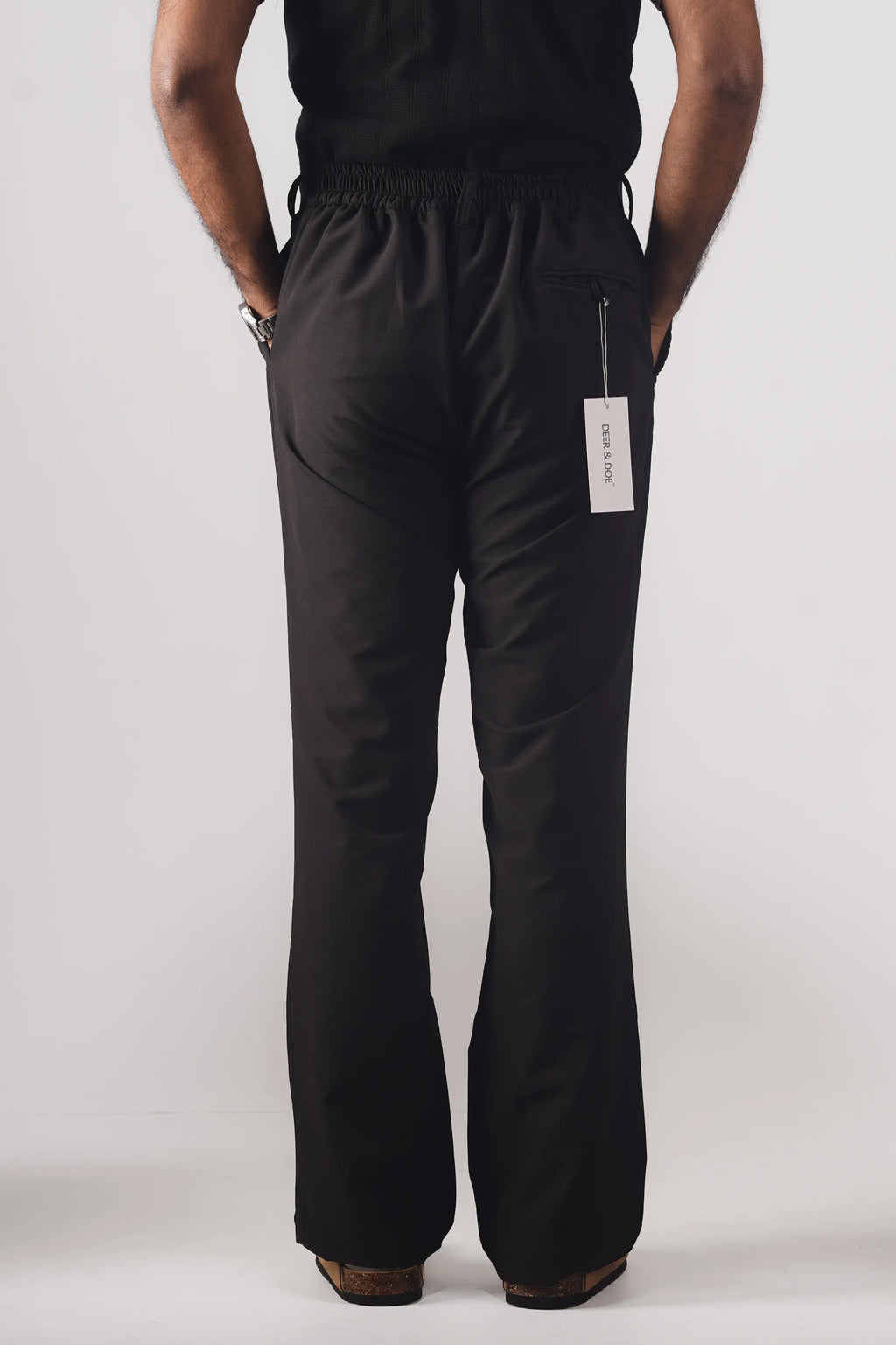 UNISEX CORTEZ TAILORED FLARED PANTS- BLACK (WINTER EDITION)