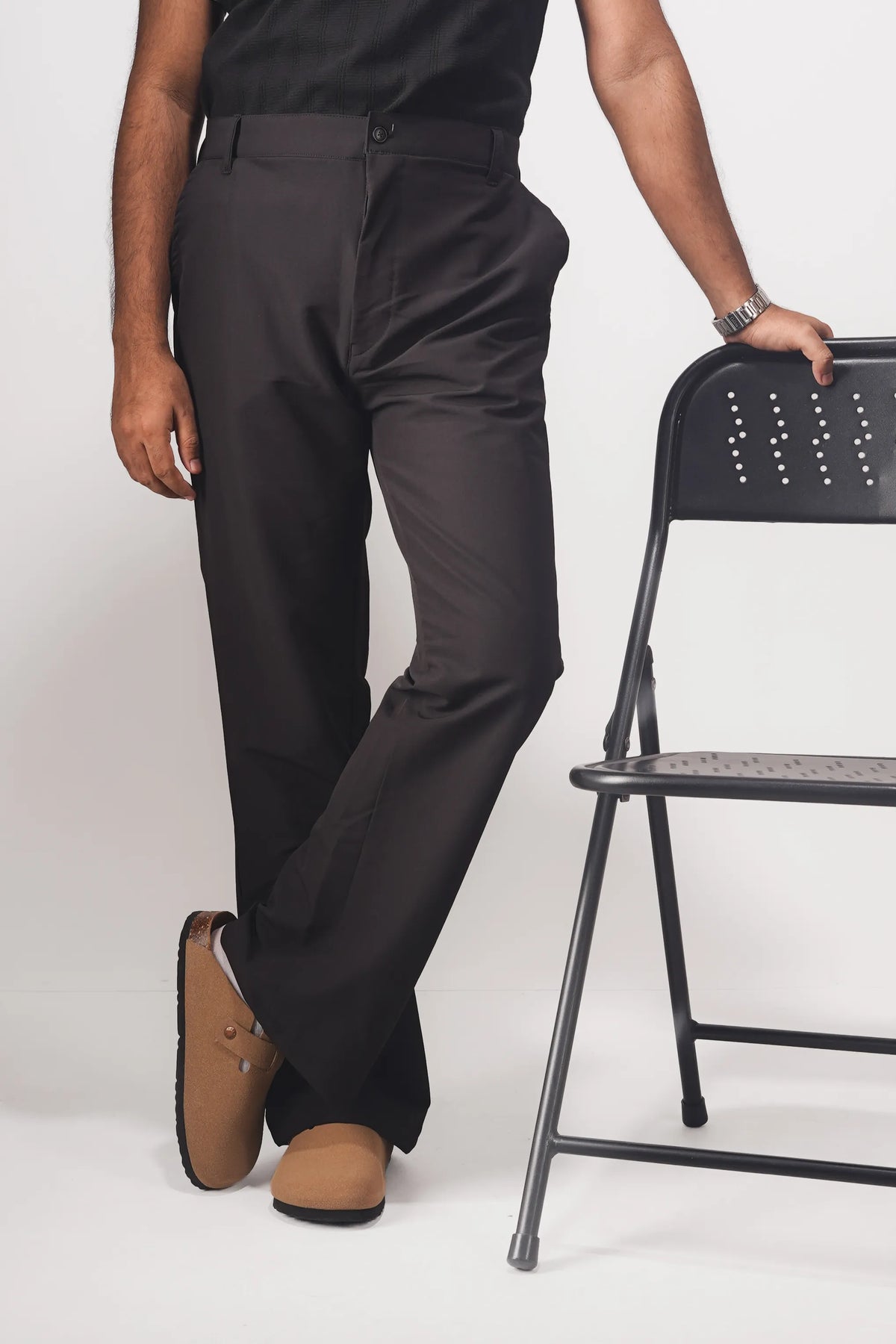UNISEX CORTEZ TAILORED FLARED PANTS- BLACK (WINTER EDITION)