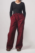 Premium Remi Cotton Baggy trousers (Maroon)