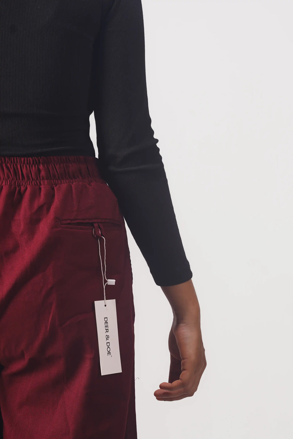 Premium Remi Cotton Baggy trousers (Maroon)
