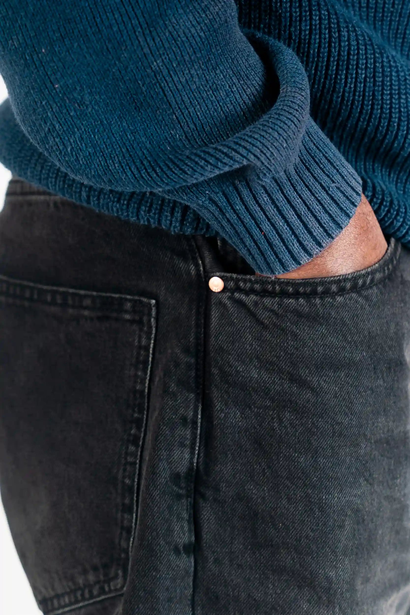Retro Relaxed Jeans - Charcoal Fog - DEER & DOE
