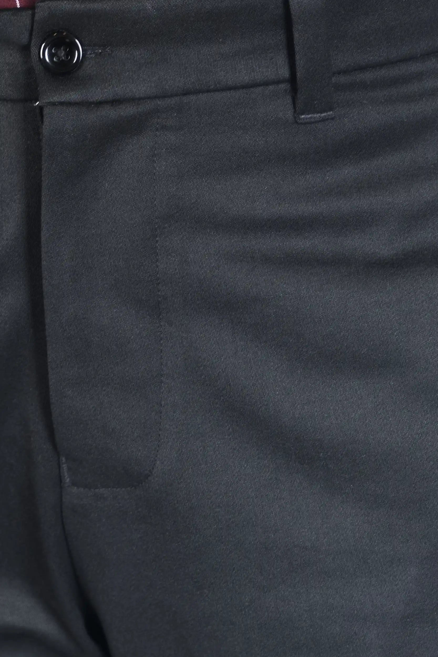 FORMAL PANTS - BELT LOOP - STRAIGTH CUT NARROW - BLACK - DEER & DOE