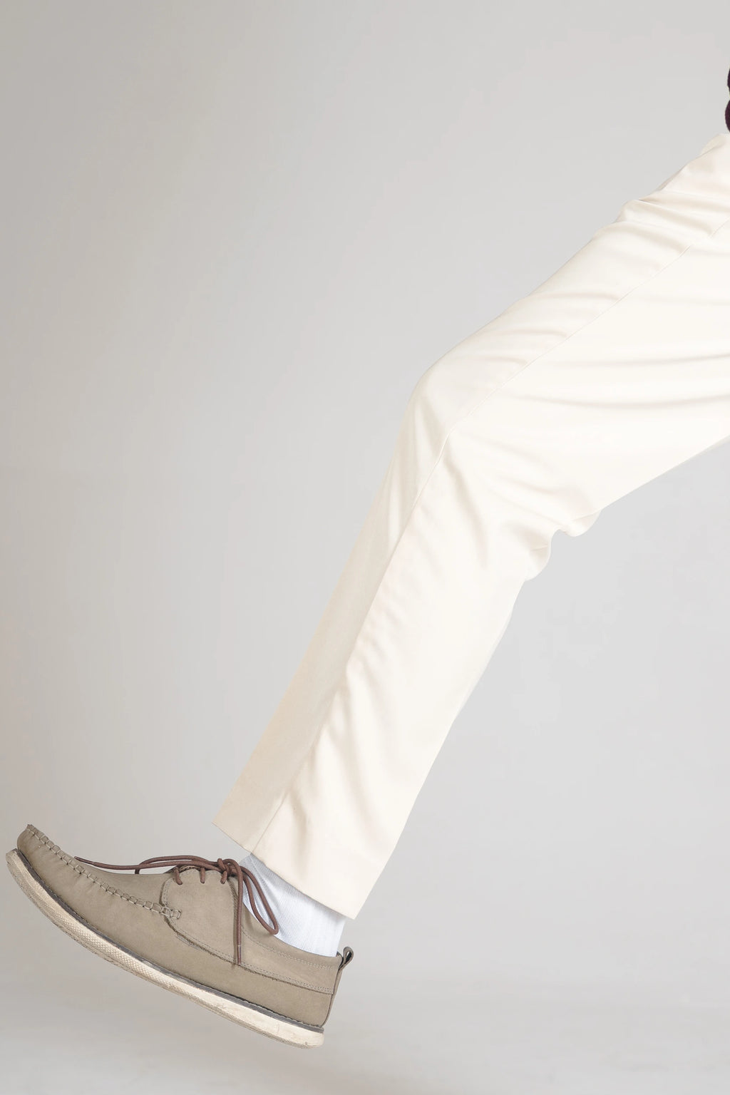 STRAIGTH CUT CHINOS - CREAM - DEER & DOE