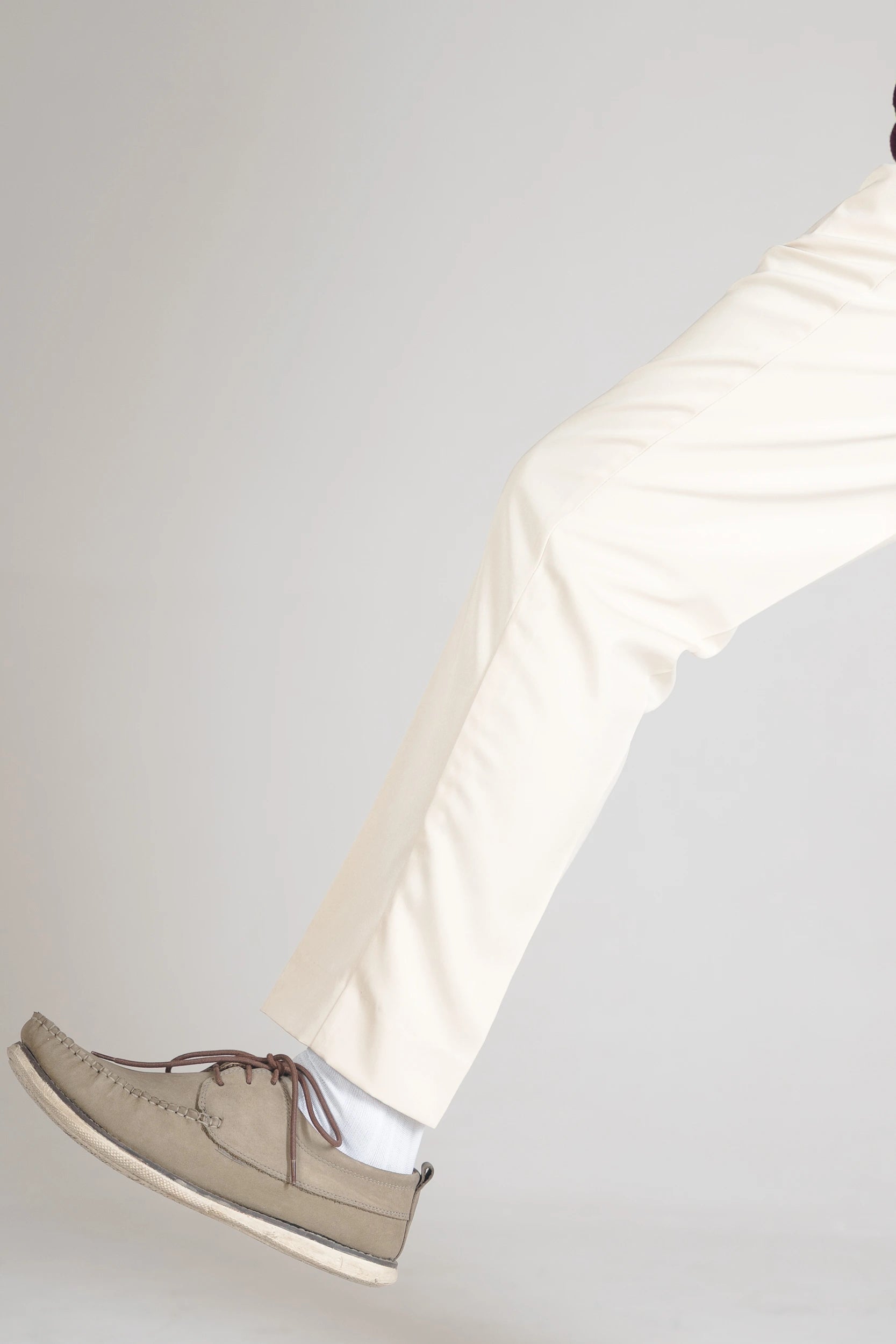 STRAIGTH CUT CHINOS - CREAM - DEER & DOE