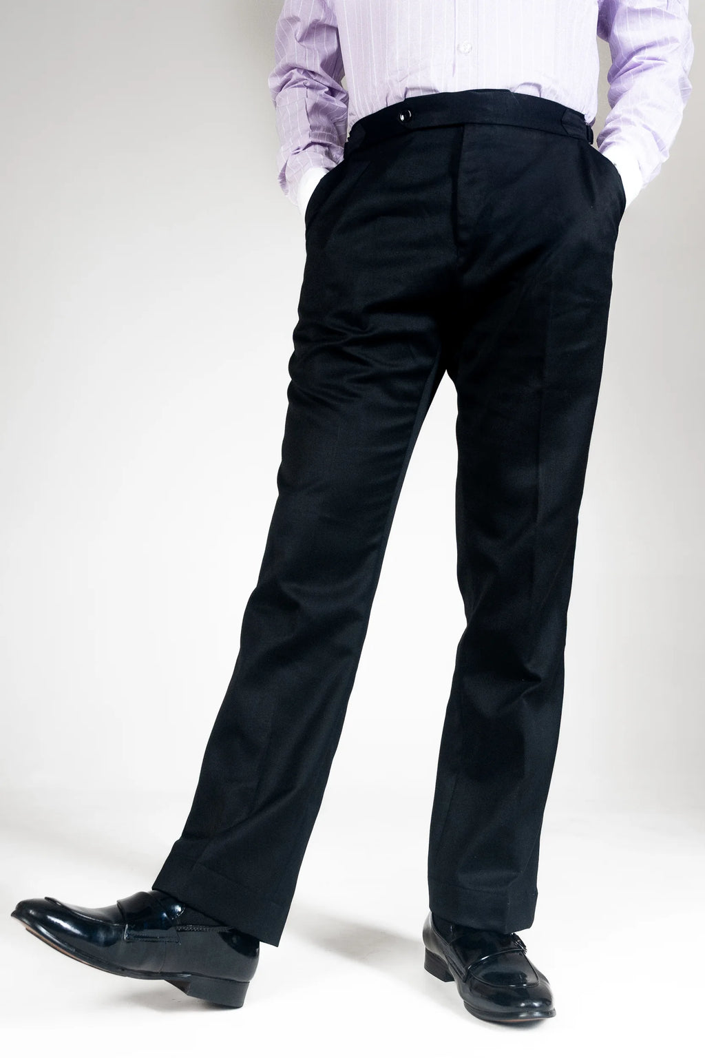 FORMAL PANTS - SIDE ADJUSTER - BOOTCUT - BLACK - DEER & DOE