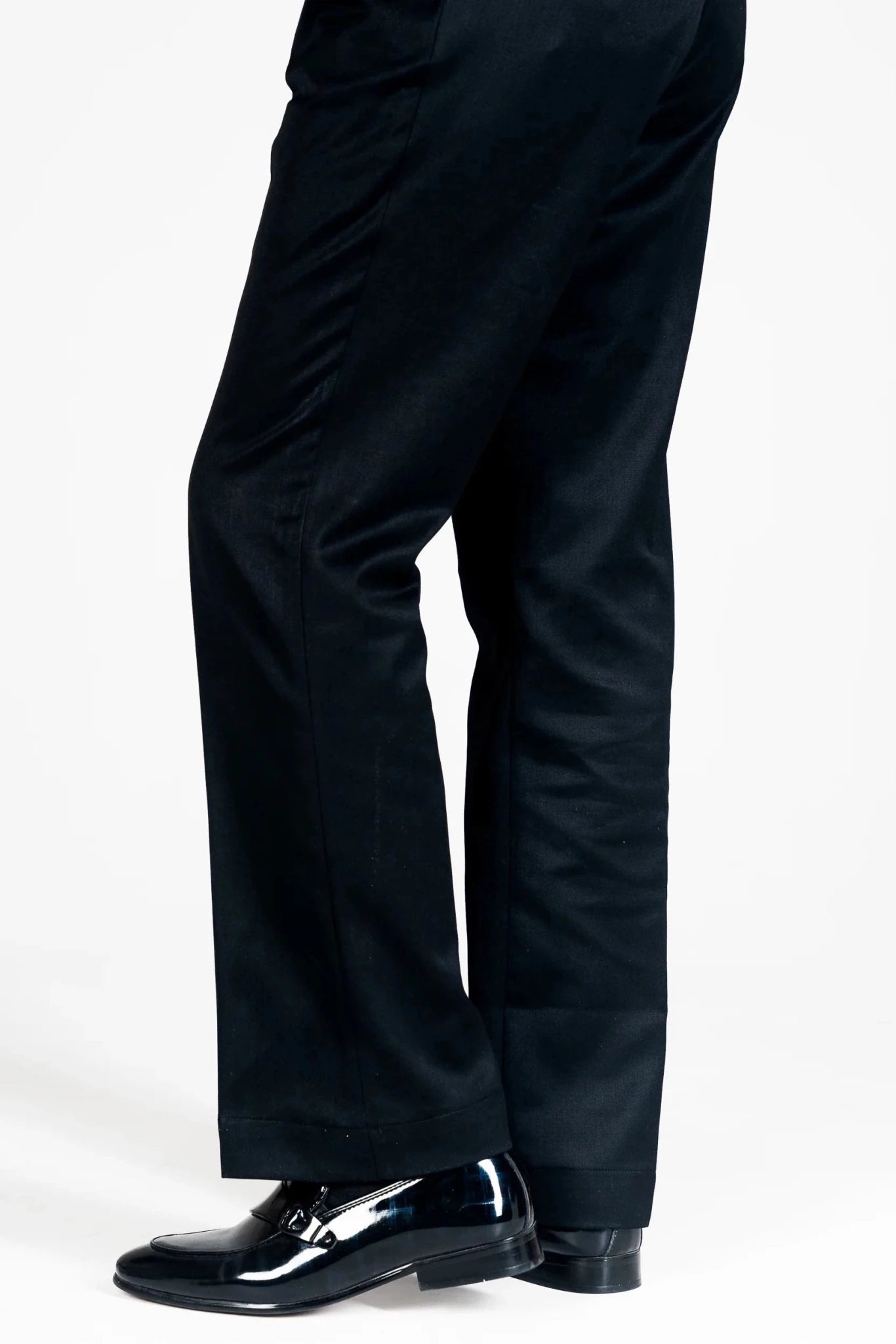 FORMAL PANTS-SIDE ADJUSTER- BOOTCUT- BLACK - DEER & DOE