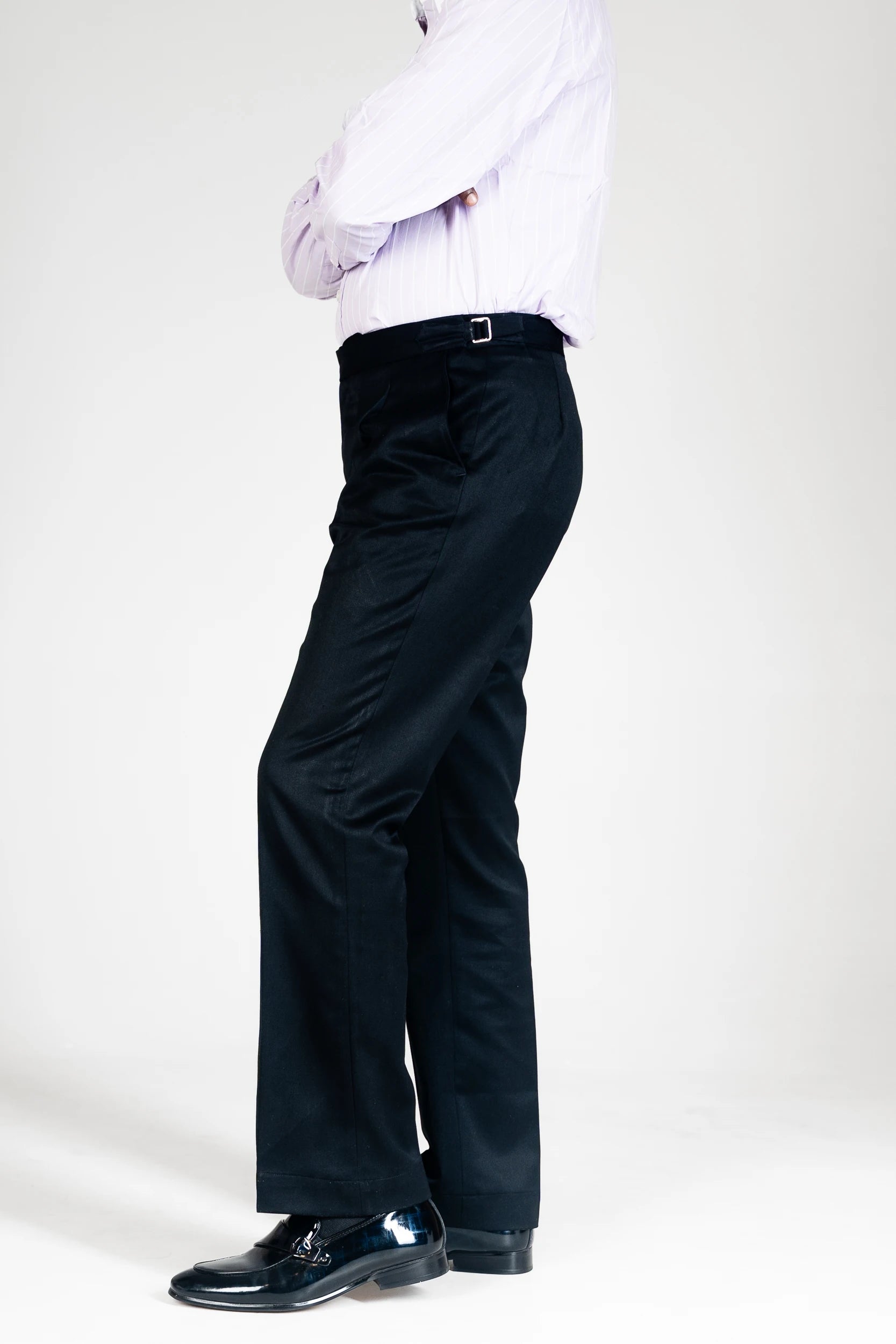 FORMAL PANTS - SIDE ADJUSTER - BOOTCUT - BLACK - DEER & DOE