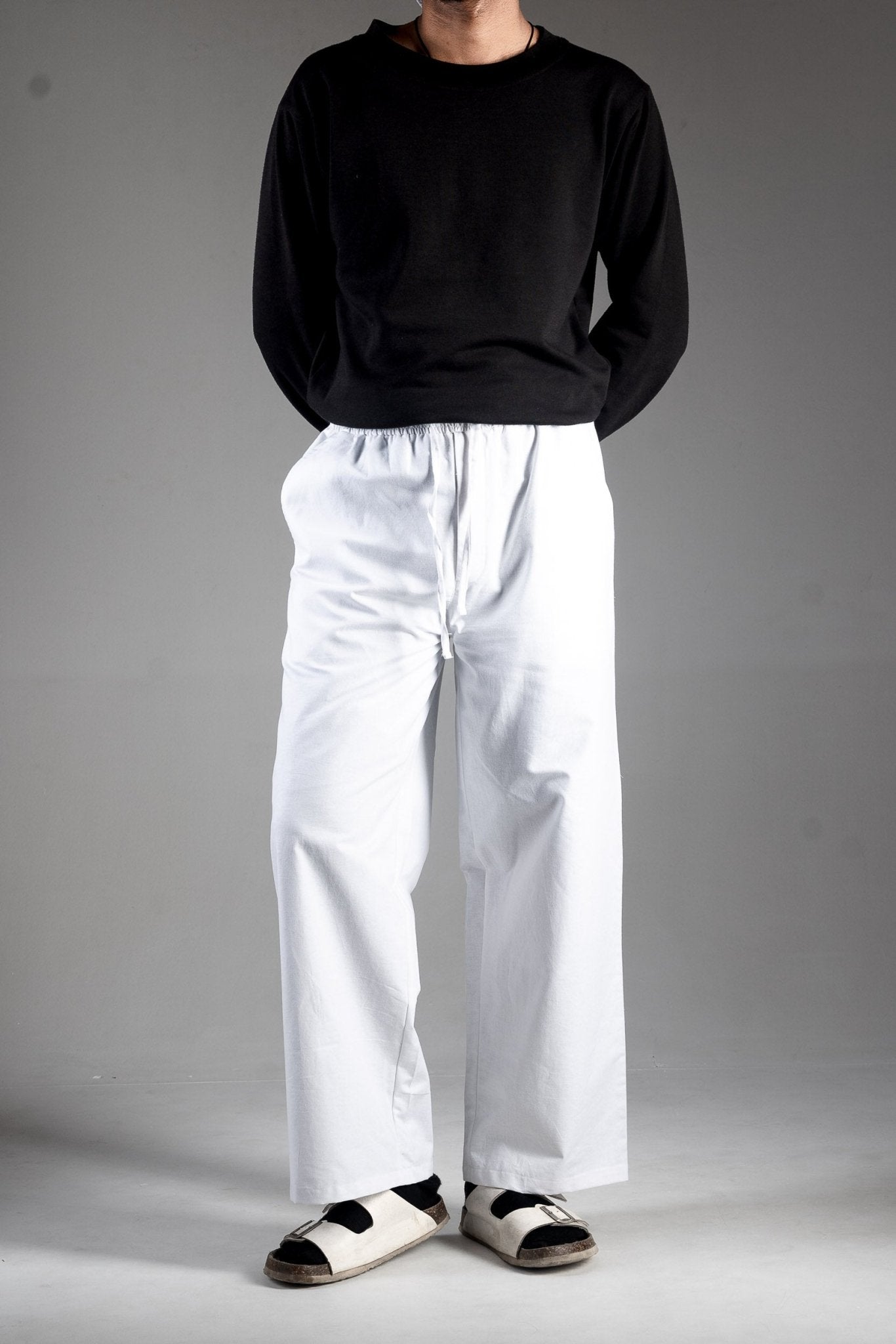 PREMIUM COTTON SLUB BAGGY TROUSERS - UNISEX - DEER & DOE