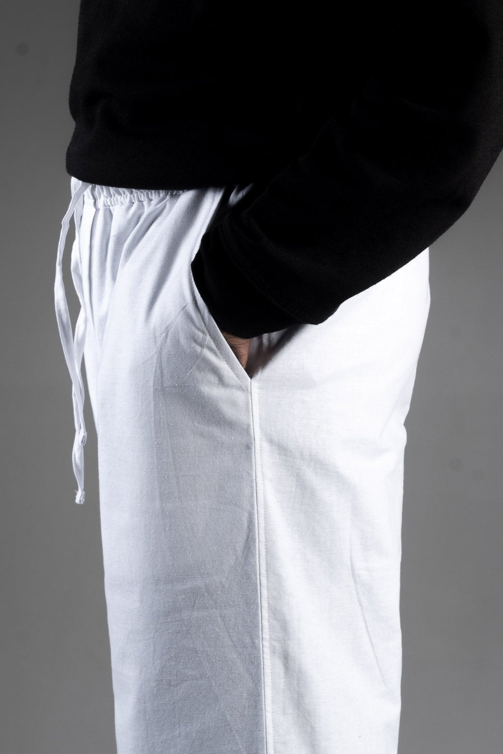 PREMIUM COTTON SLUB BAGGY TROUSERS - UNISEX - DEER & DOE