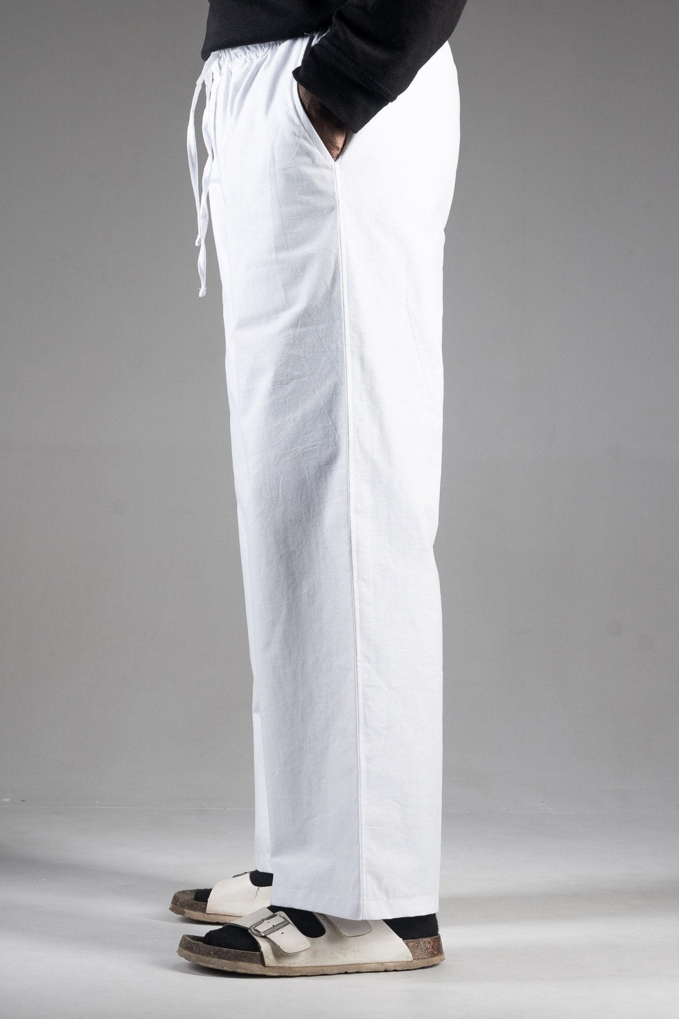 PREMIUM COTTON SLUB BAGGY TROUSERS - UNISEX - DEER & DOE