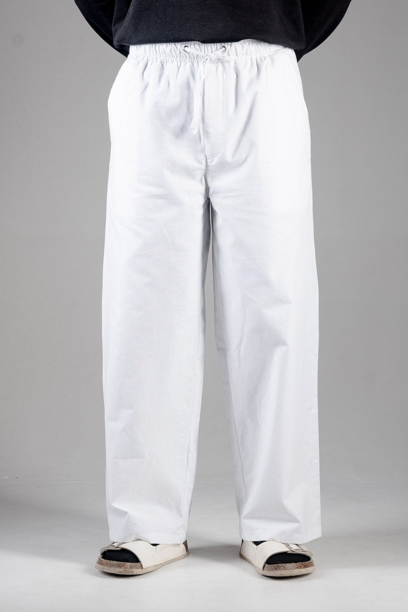 PREMIUM COTTON SLUB BAGGY TROUSERS - UNISEX - DEER & DOE