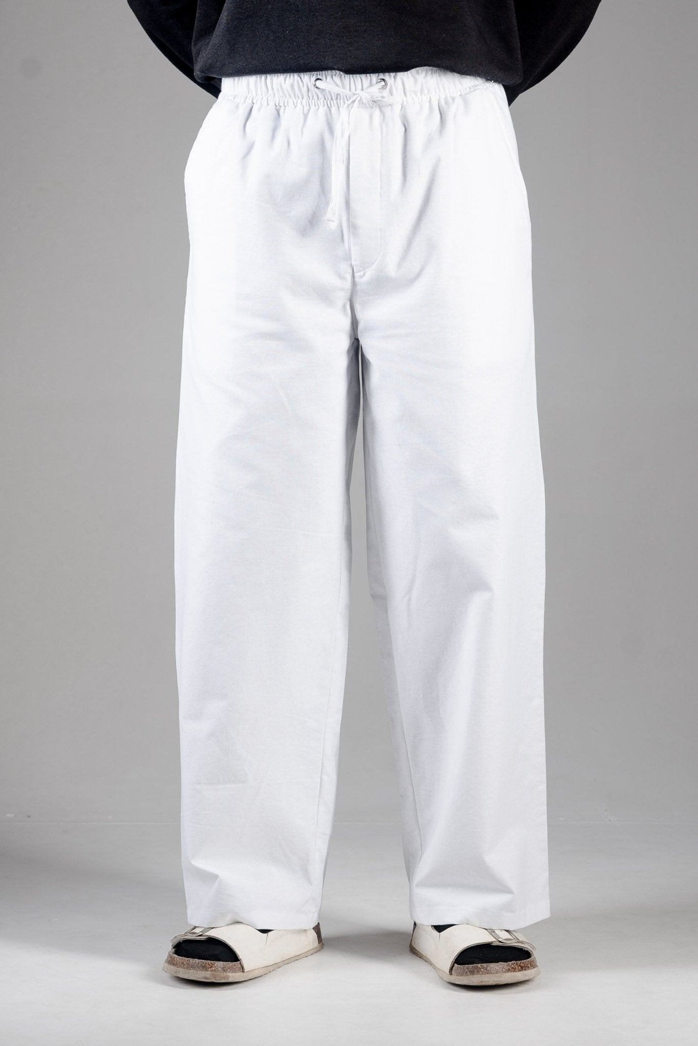 PREMIUM COTTON SLUB BAGGY TROUSERS- UNISEX - DEER & DOE