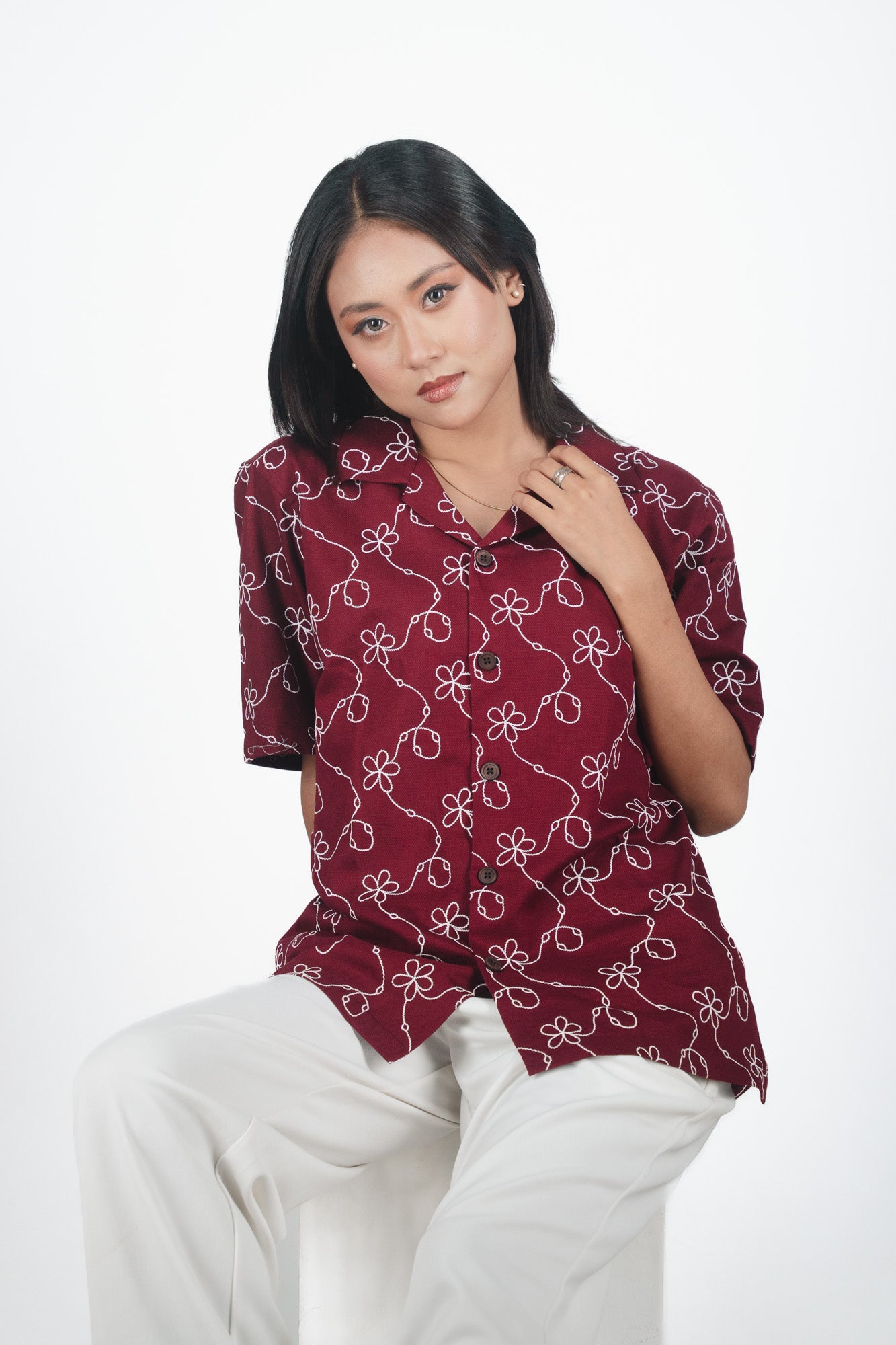HAVANA DRIFT– JAFRAN MAROON SHIRT