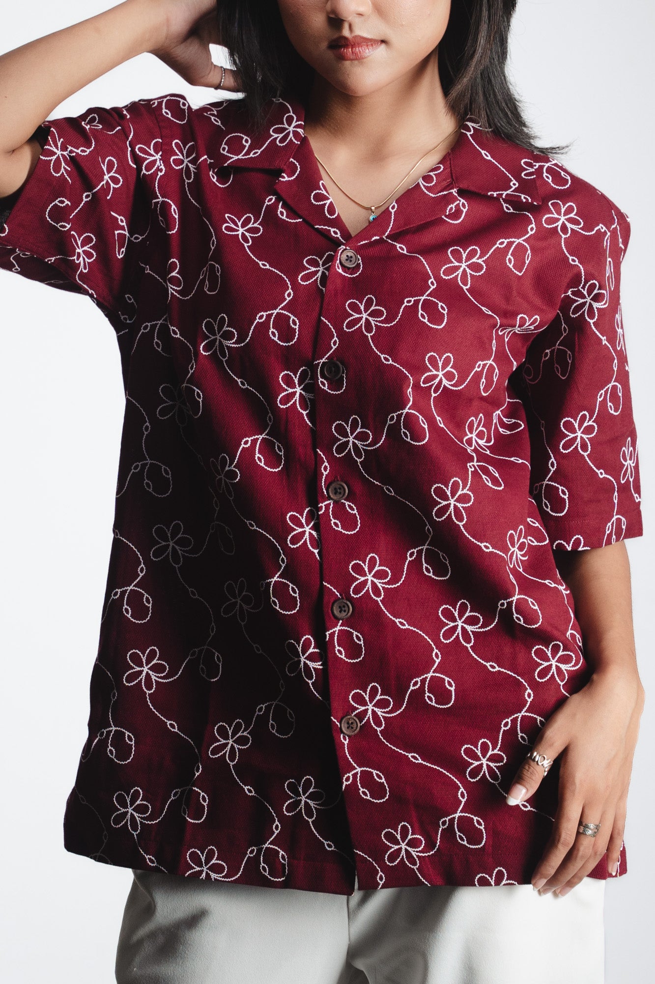 HAVANA DRIFT– JAFRAN MAROON SHIRT