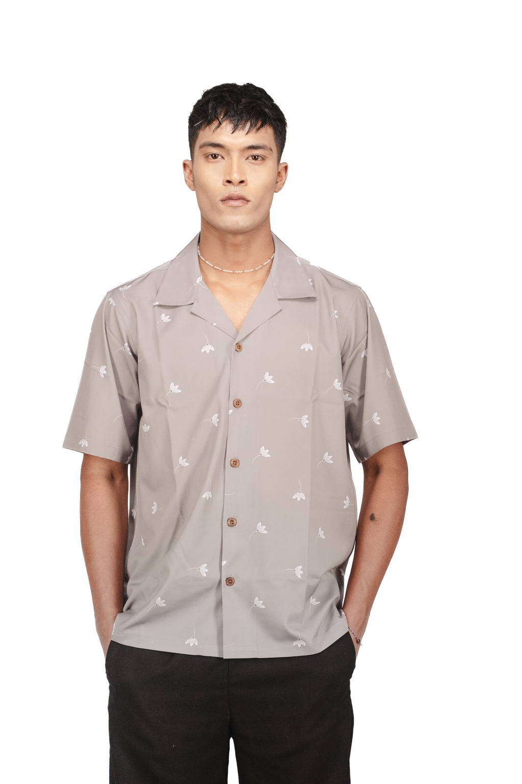 CASA HAVANA– FLORAL SOIL SHIRT