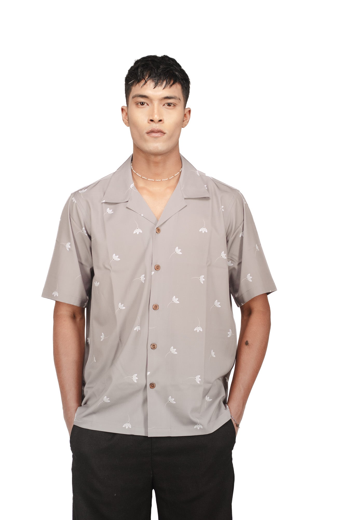 CASA HAVANA– FLORAL SOIL SHIRT