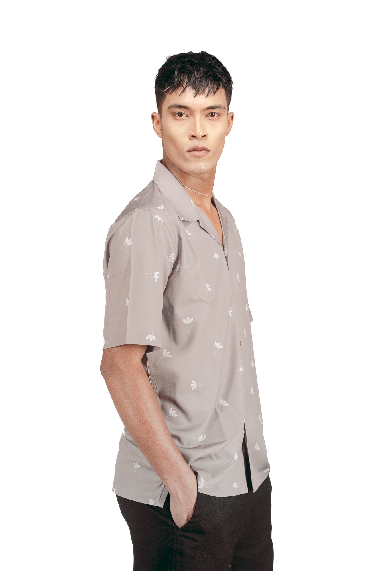 CASA HAVANA– FLORAL SOIL SHIRT