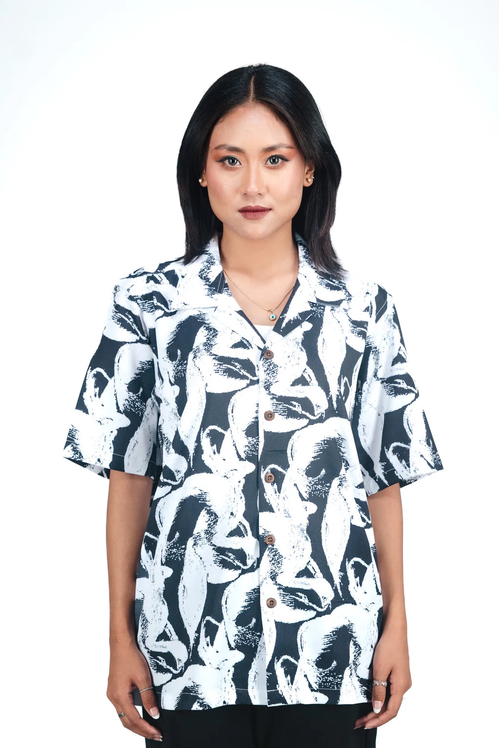 OBSIDIAN DRIFT– FOG BLACK SHIRT - DEER & DOE