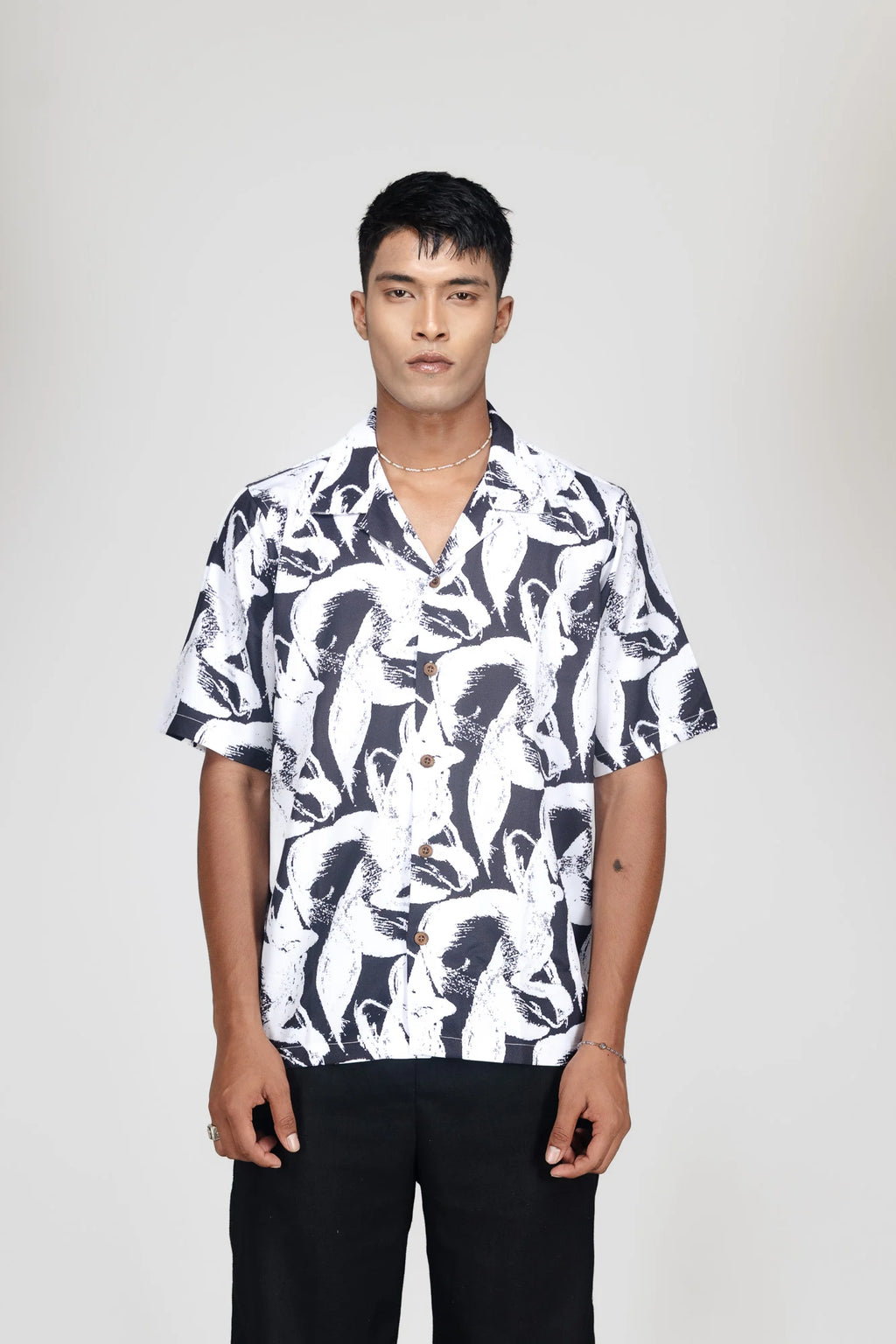 OBSIDIAN DRIFT– FOG BLACK SHIRT - DEER & DOE