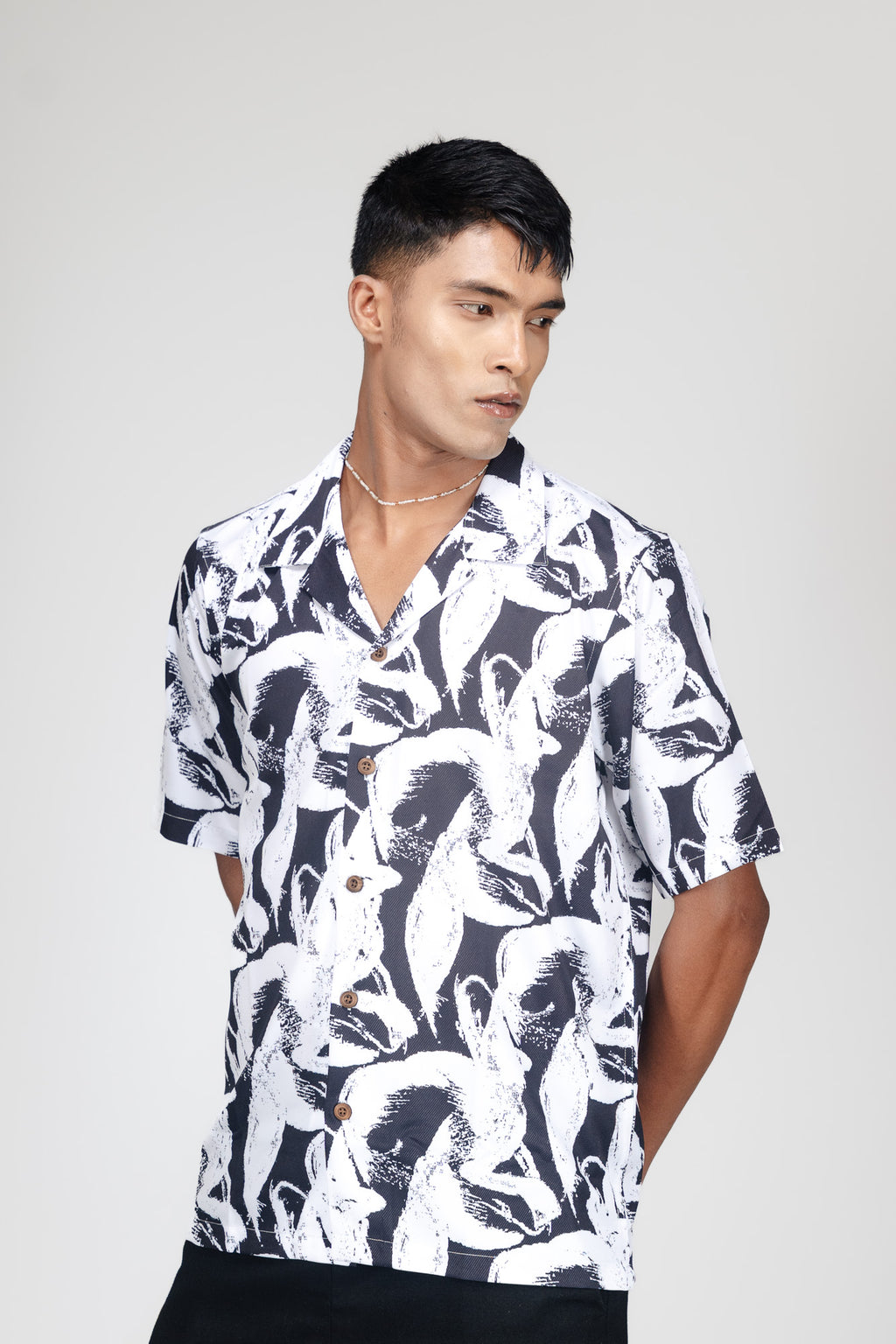 OBSIDIAN DRIFT– FOG BLACK SHIRT
