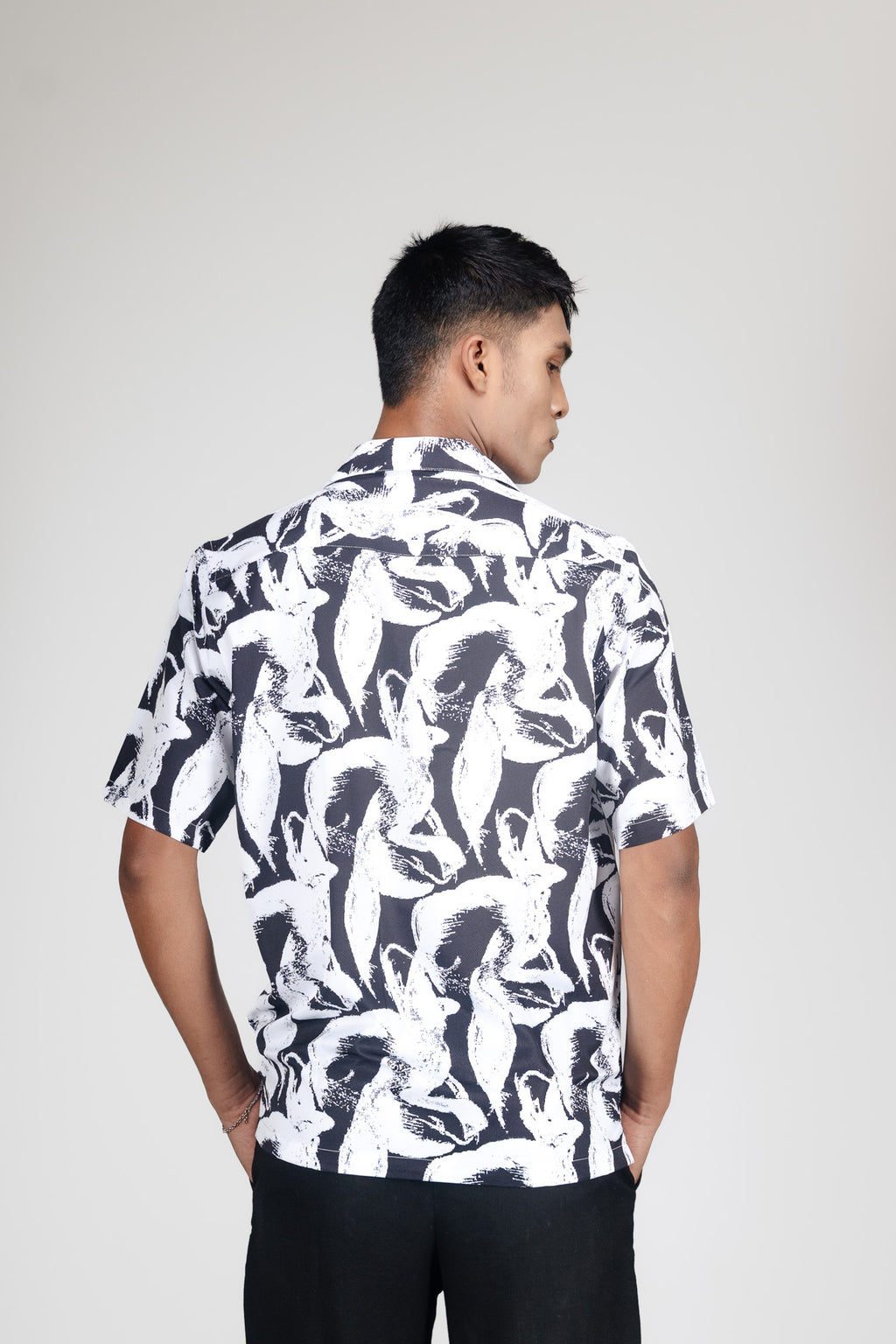 OBSIDIAN DRIFT– FOG BLACK SHIRT