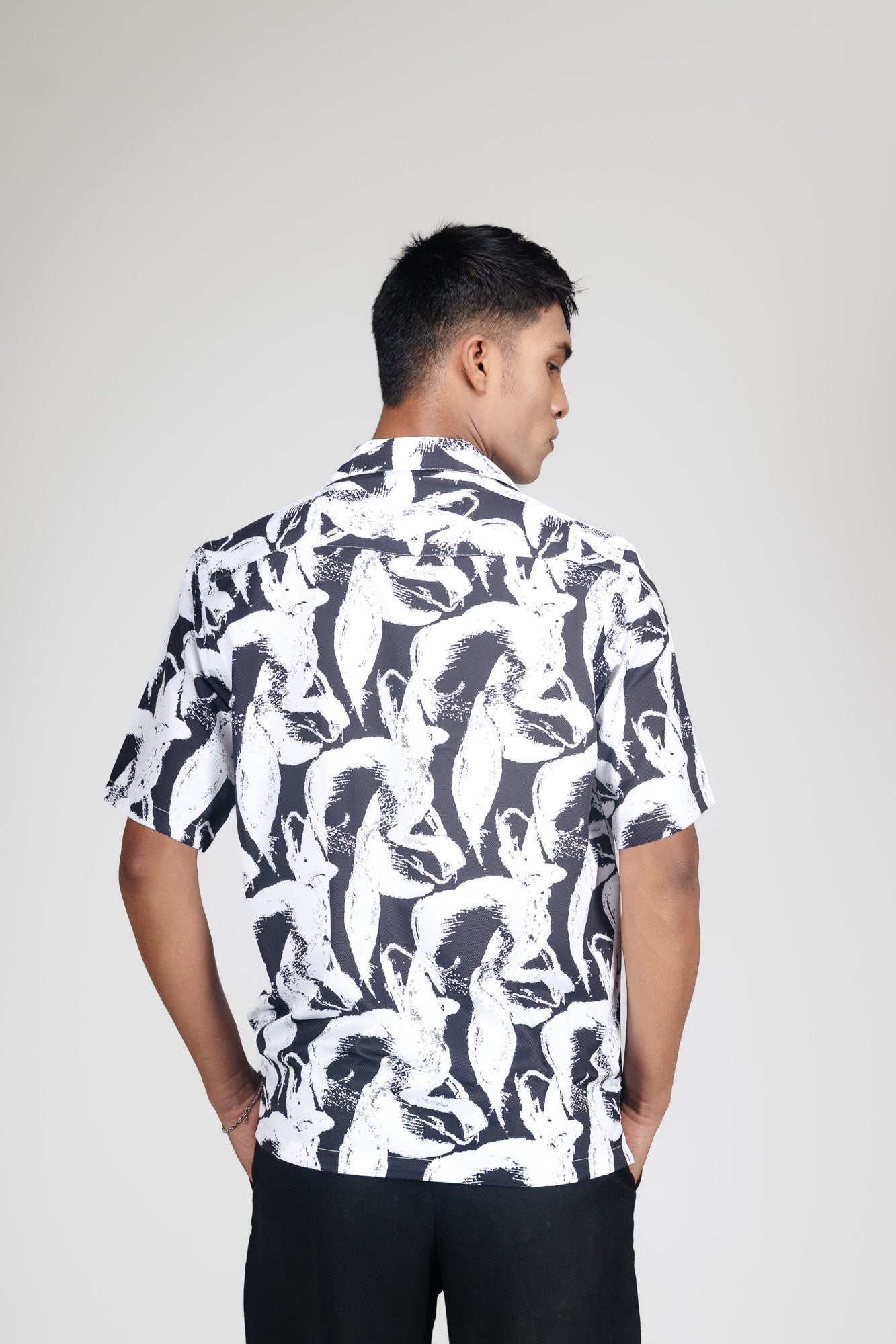 OBSIDIAN DRIFT– FOG BLACK SHIRT