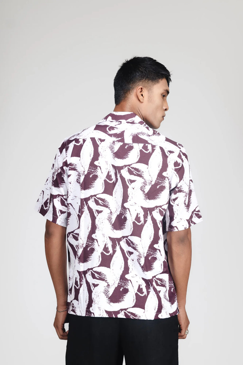 OBSIDIAN DRIFT– FOG MAROON SHIRT - DEER & DOE