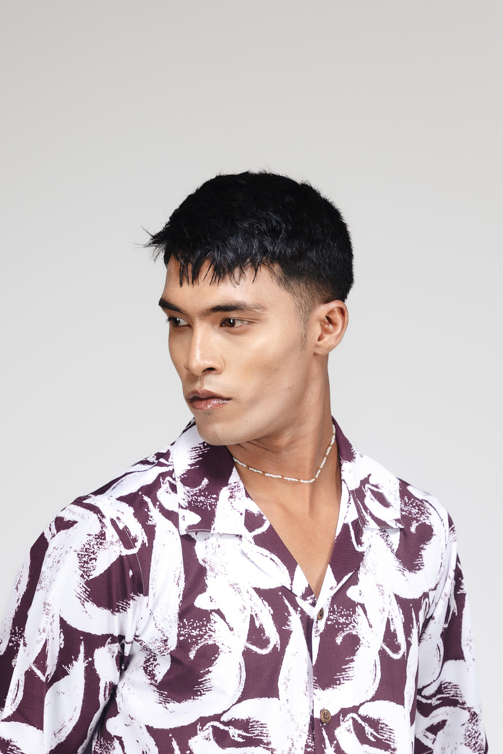 OBSIDIAN DRIFT– FOG MAROON SHIRT