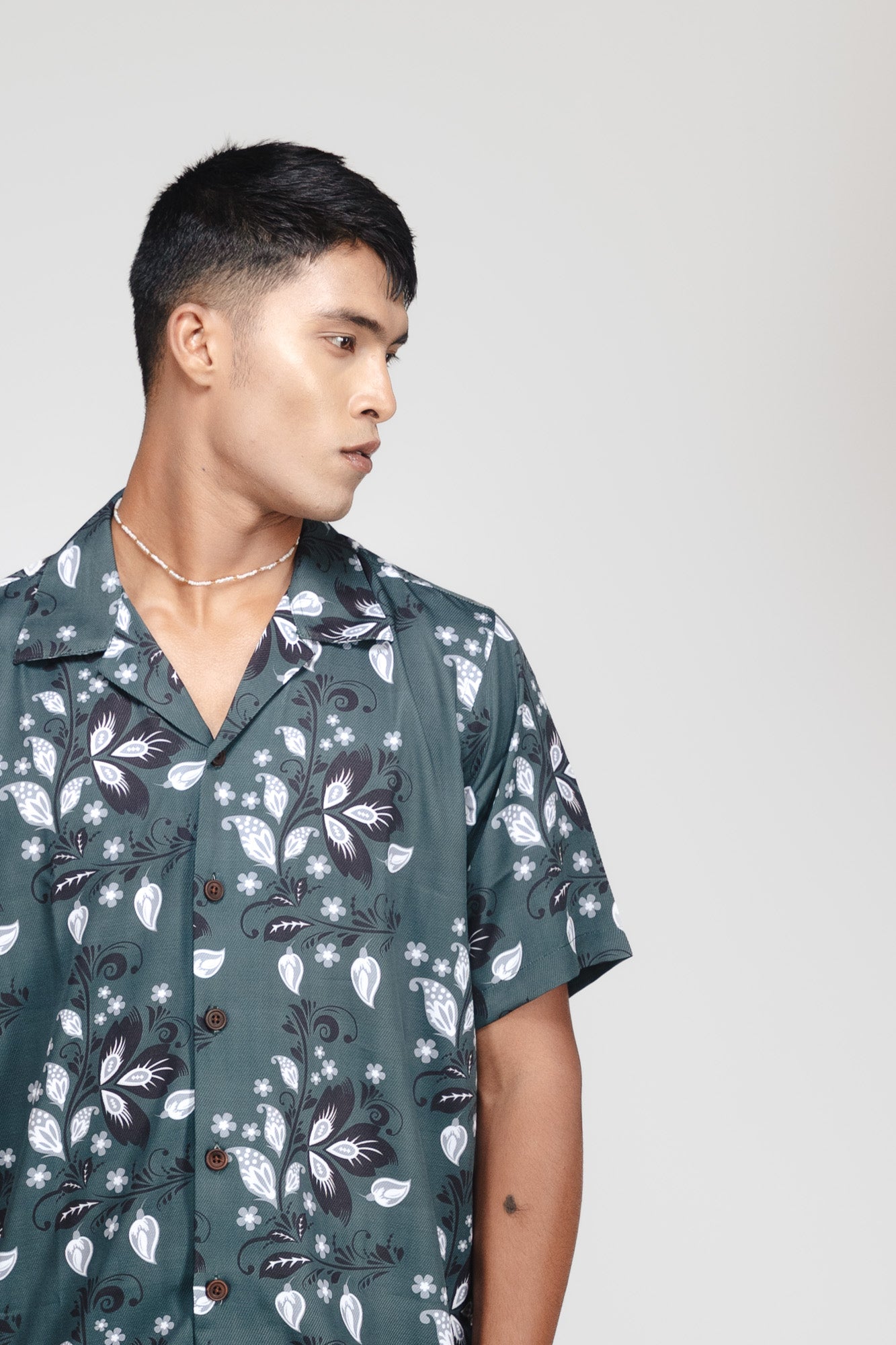 TROPIVANA-LEAF GREEN SHIRT