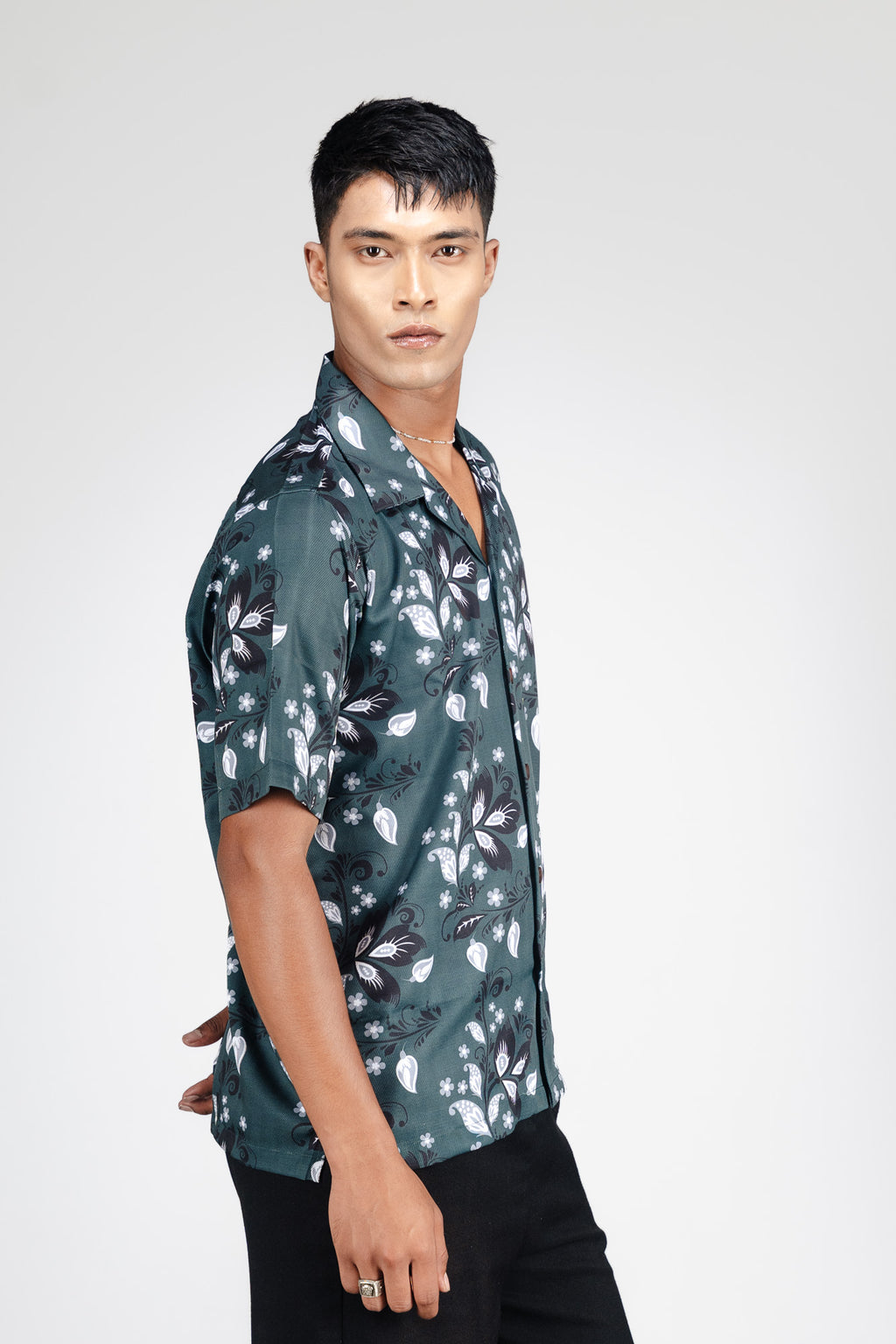 TROPIVANA-LEAF GREEN SHIRT