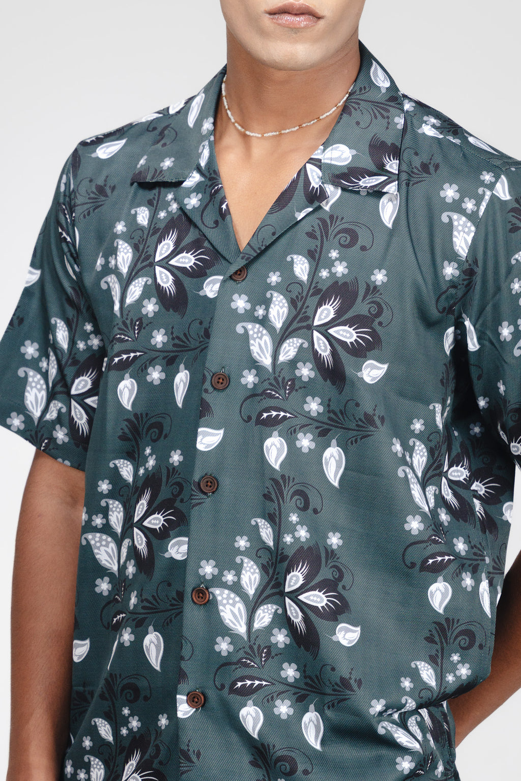 TROPIVANA-LEAF GREEN SHIRT
