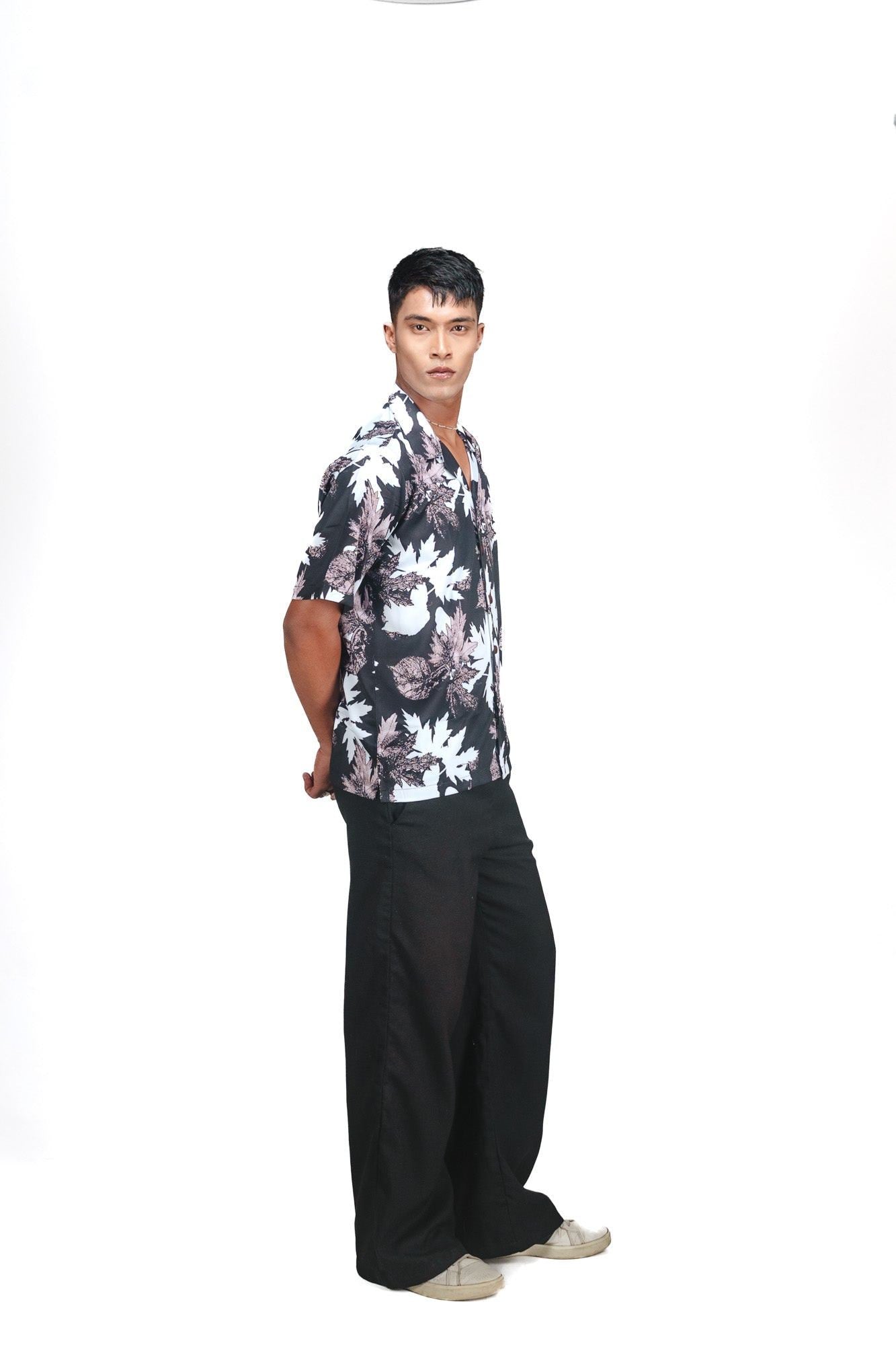 BALI COAST– MAPLE BLACK SHIRT - DEER & DOE