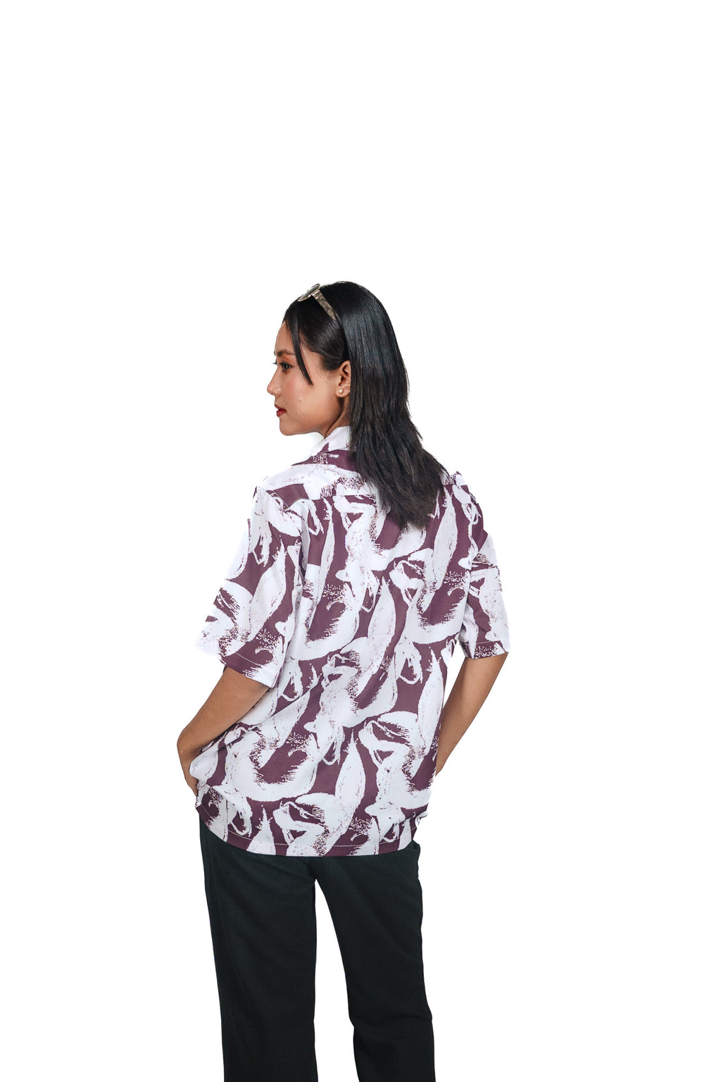 OBSIDIAN DRIFT– FOG MAROON SHIRT