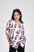 OBSIDIAN DRIFT– FOG MAROON SHIRT