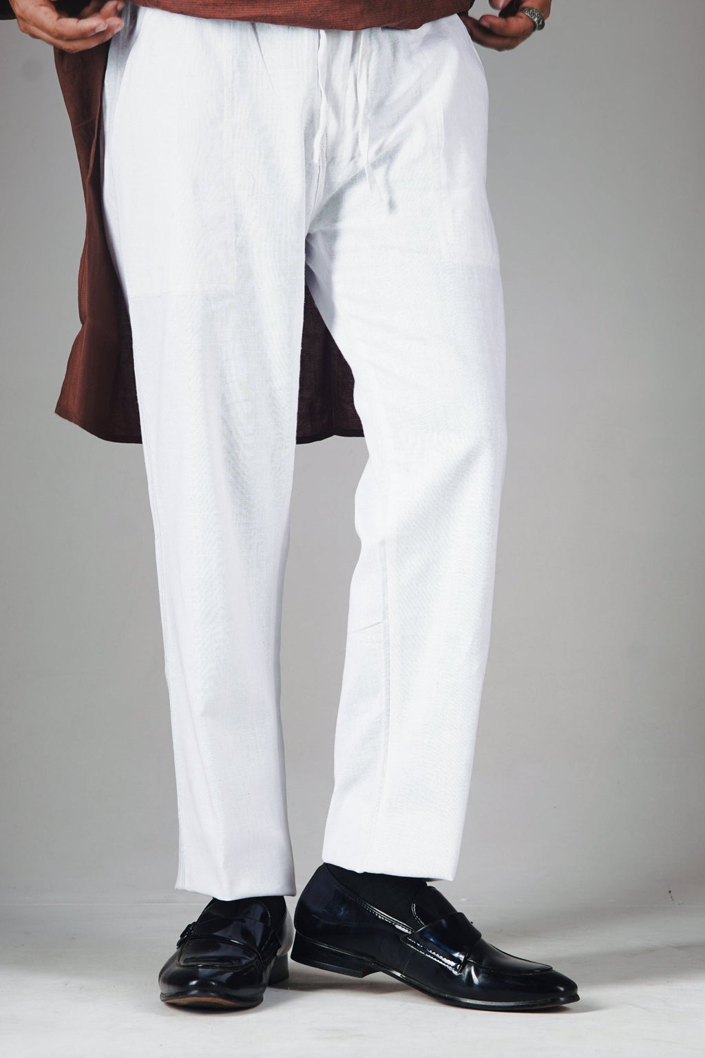 PREMIUM REMI COTTON PYJAMAS - STRAIGHT CUT - REGULAR FIT - WHITE - DEER & DOE