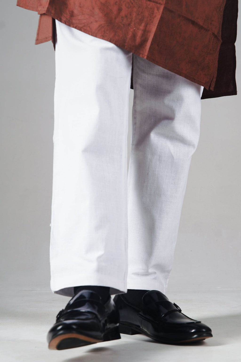 PREMIUM REMI COTTON PYJAMAS - STRAIGHT CUT - REGULAR FIT - WHITE - DEER & DOE